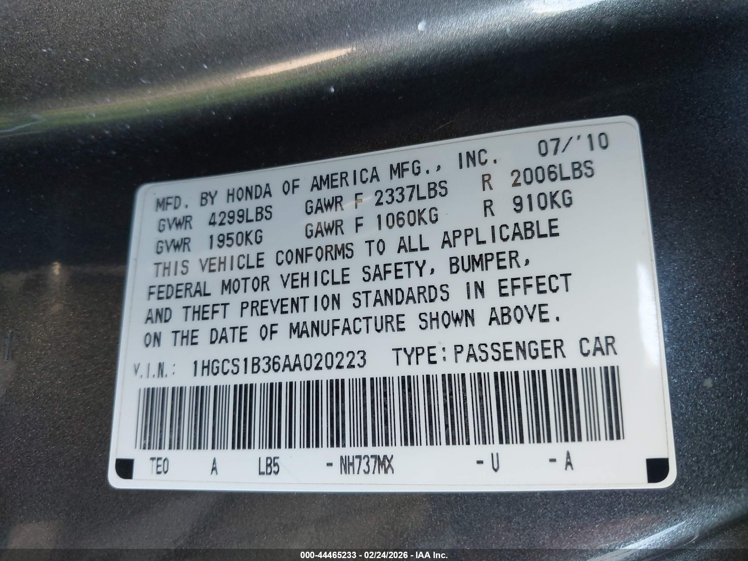 HONDA ACCORD image 9