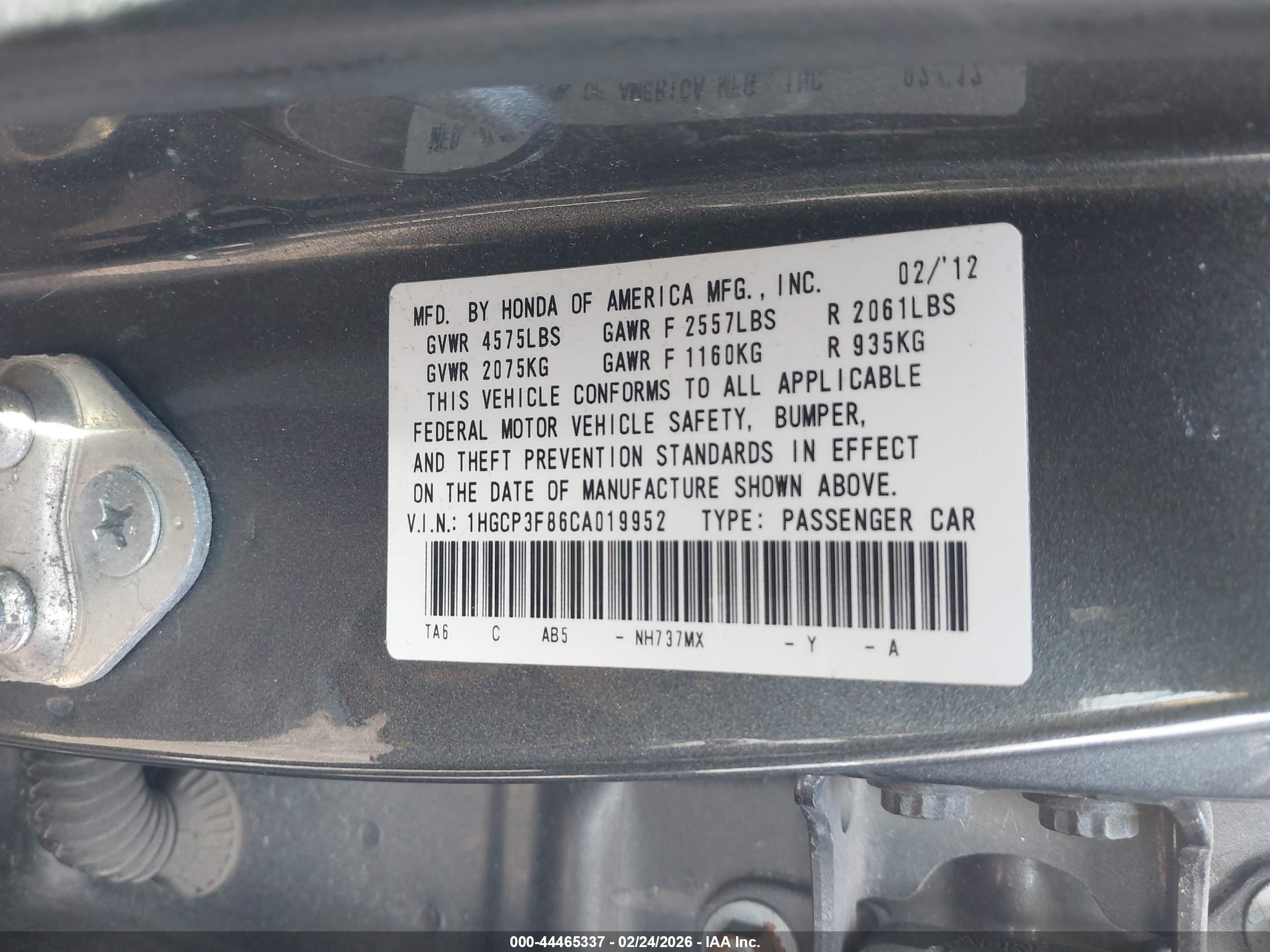 HONDA ACCORD image 9