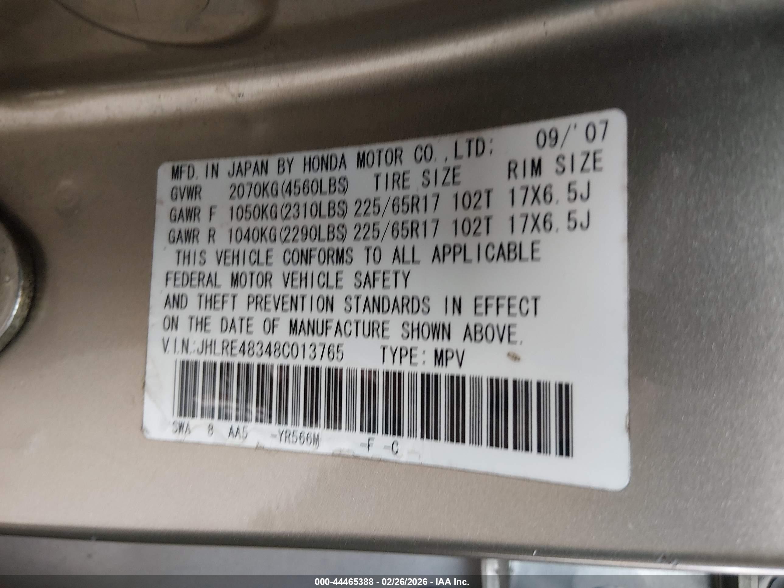 HONDA CR-V image 9