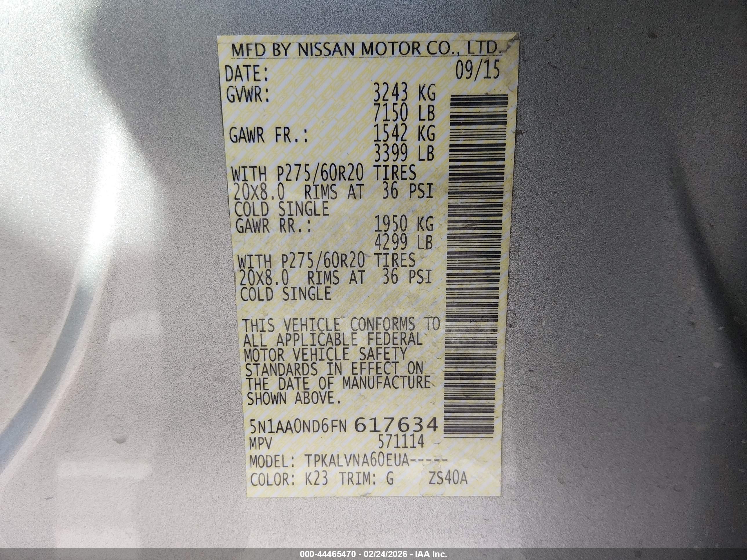 NISSAN ARMADA image 9