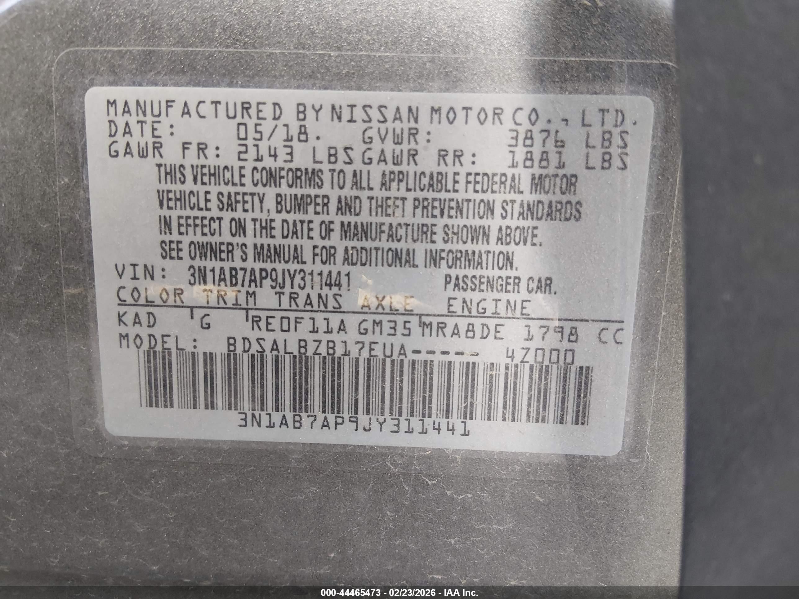 NISSAN SENTRA image 9