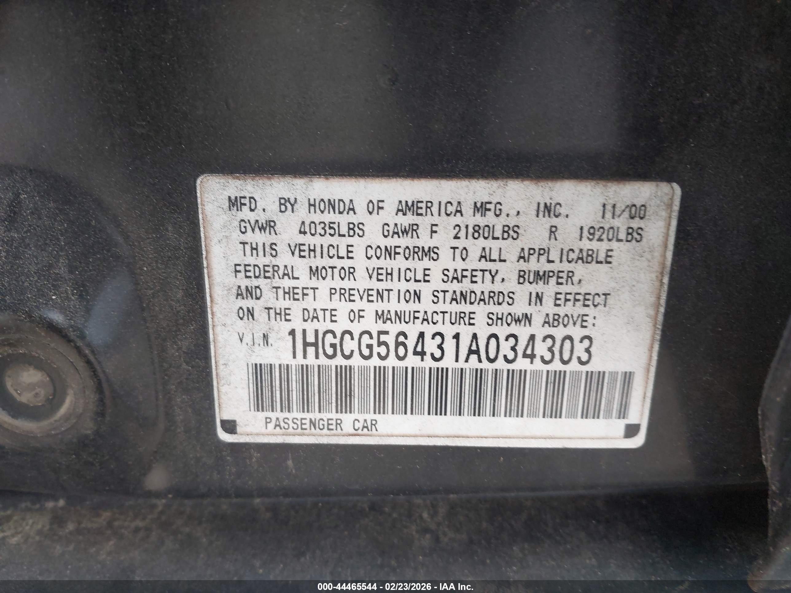 HONDA ACCORD image 9