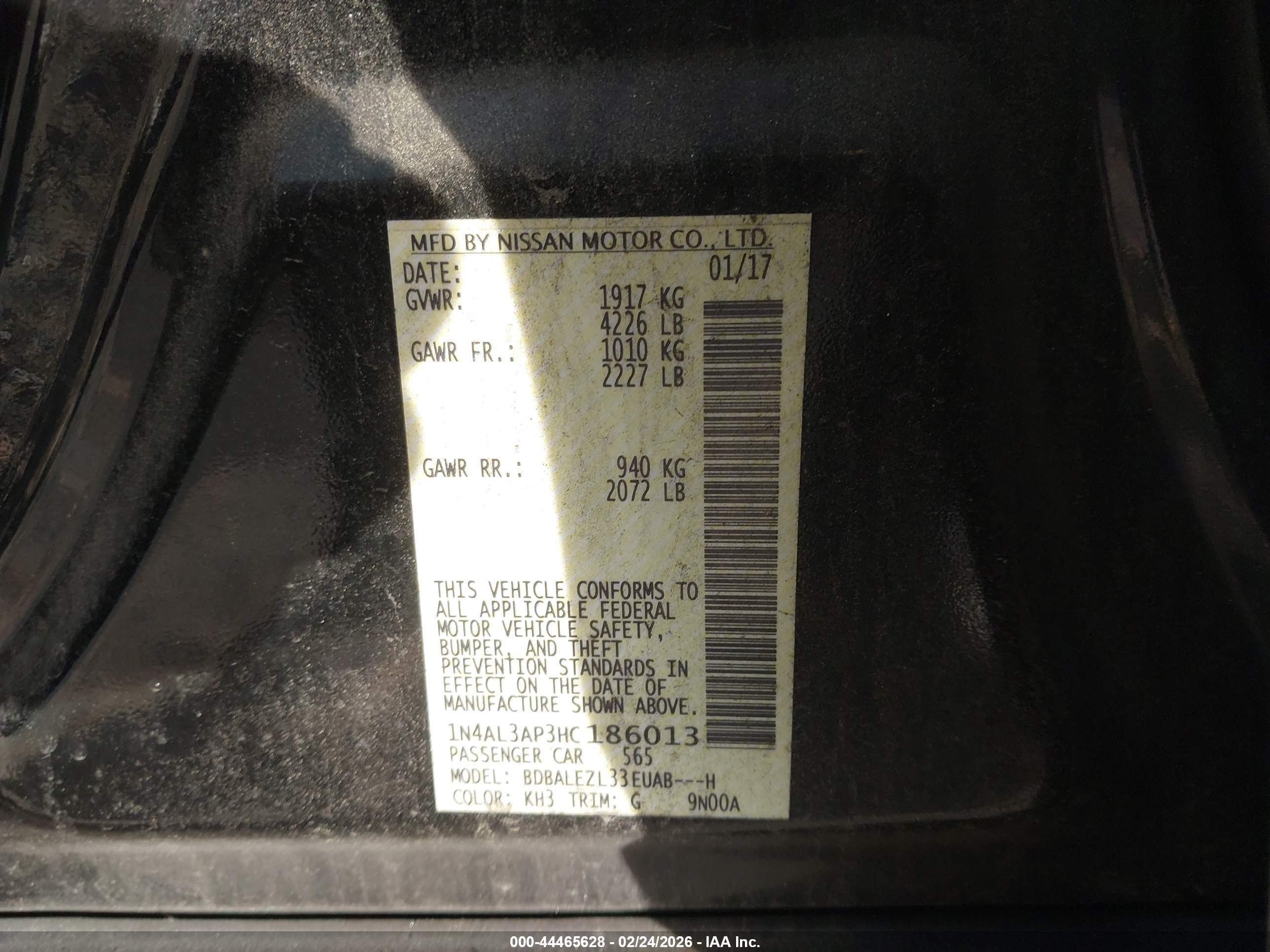 NISSAN ALTIMA image 9