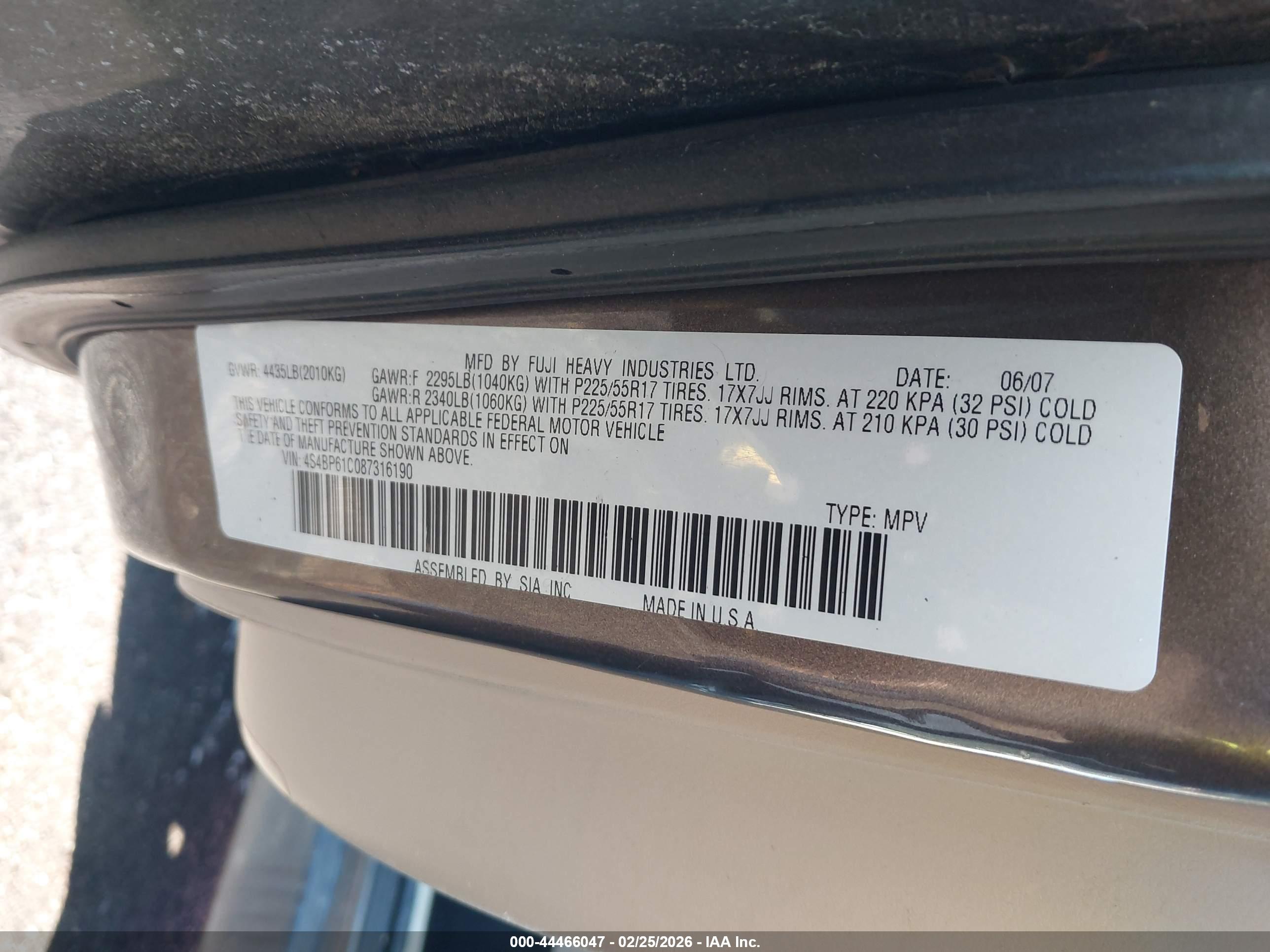 SUBARU OUTBACK image 9