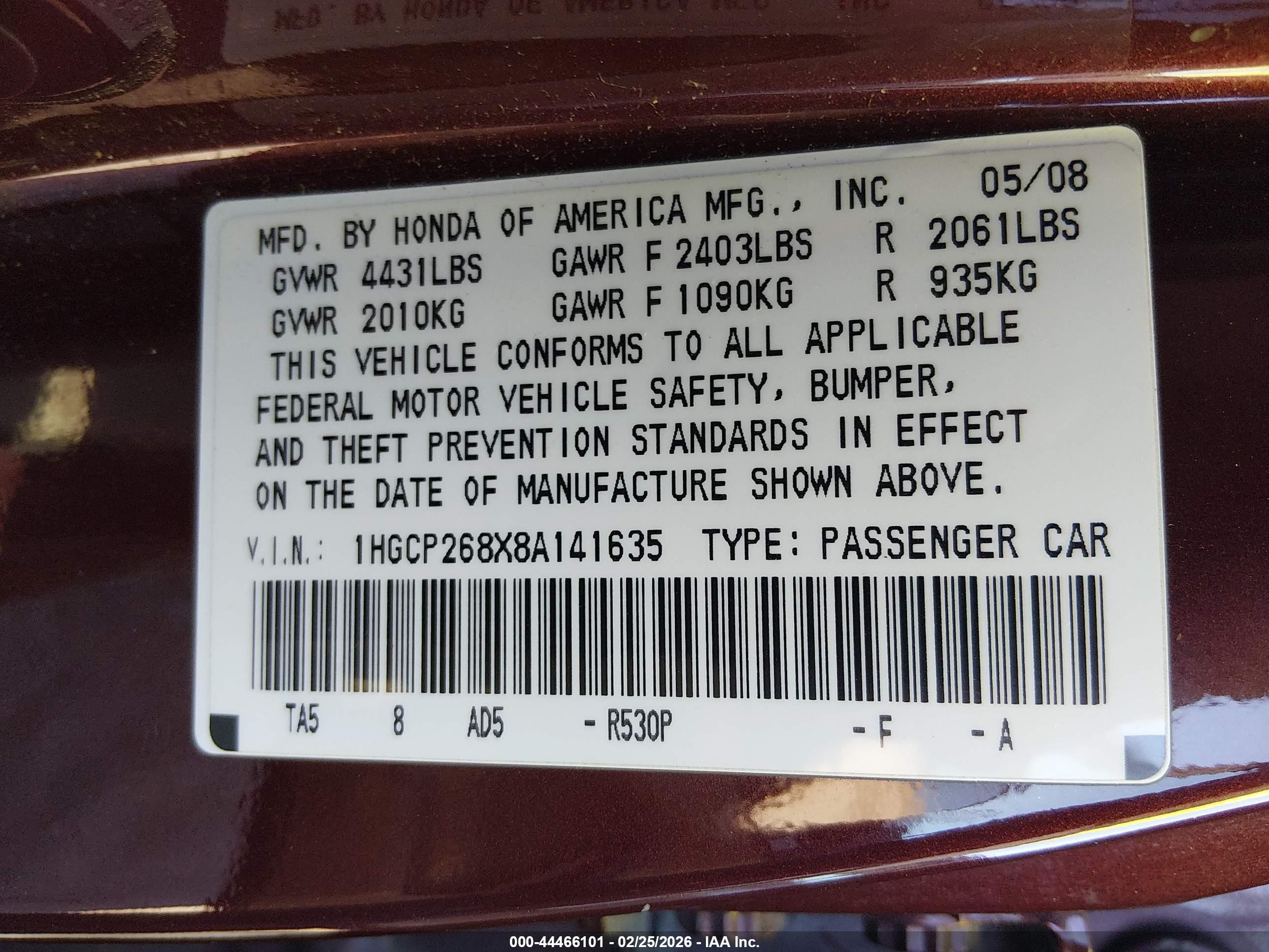 HONDA ACCORD image 9