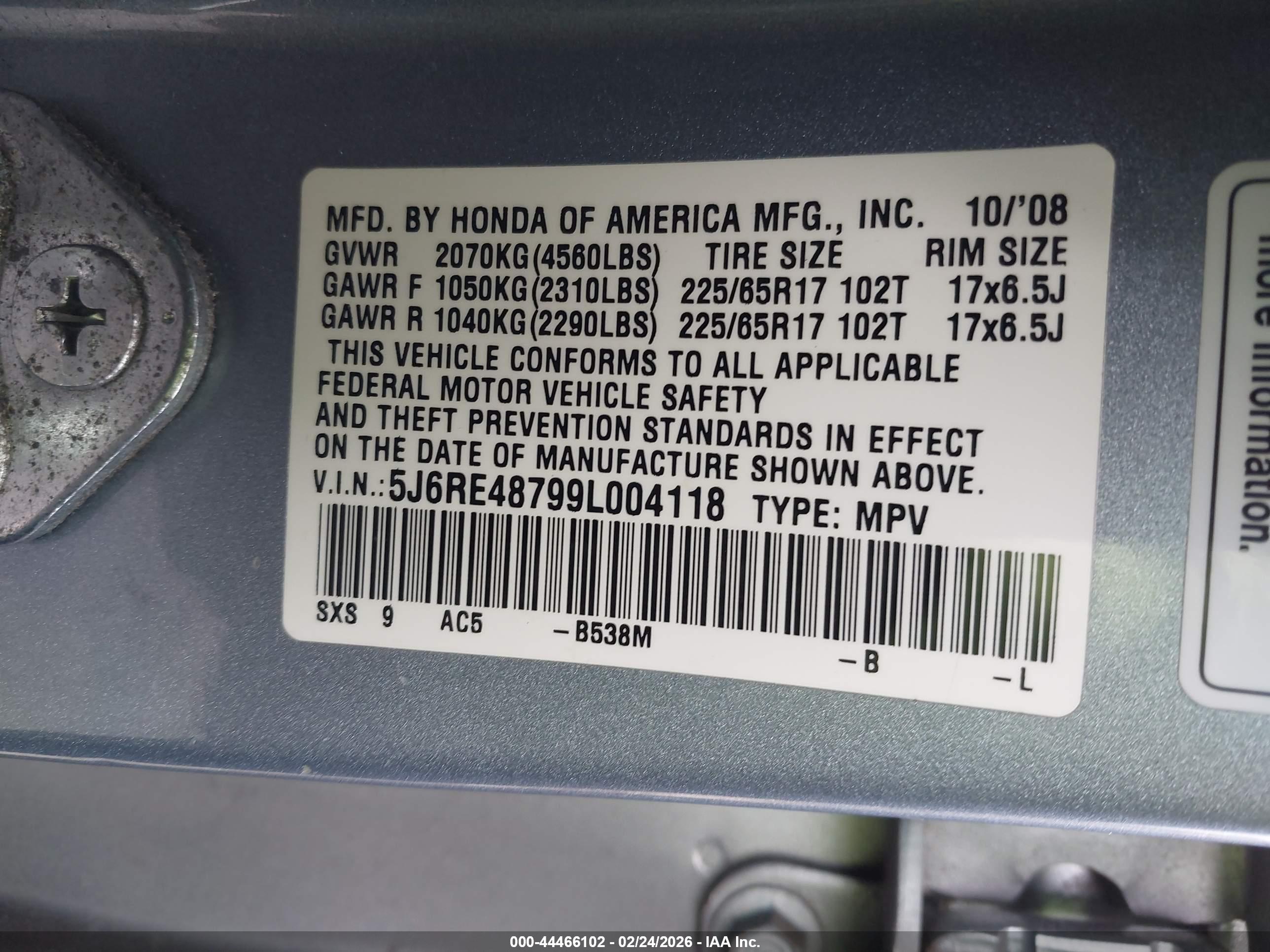 HONDA CR-V image 9