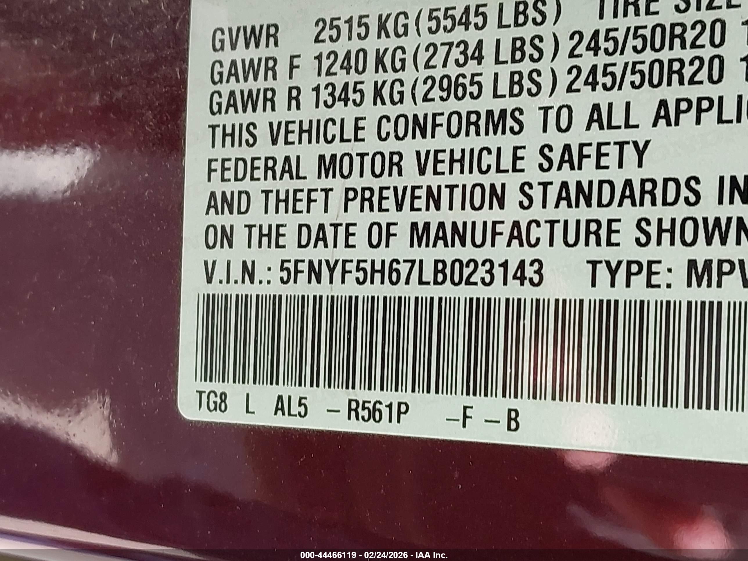 HONDA PILOT image 9