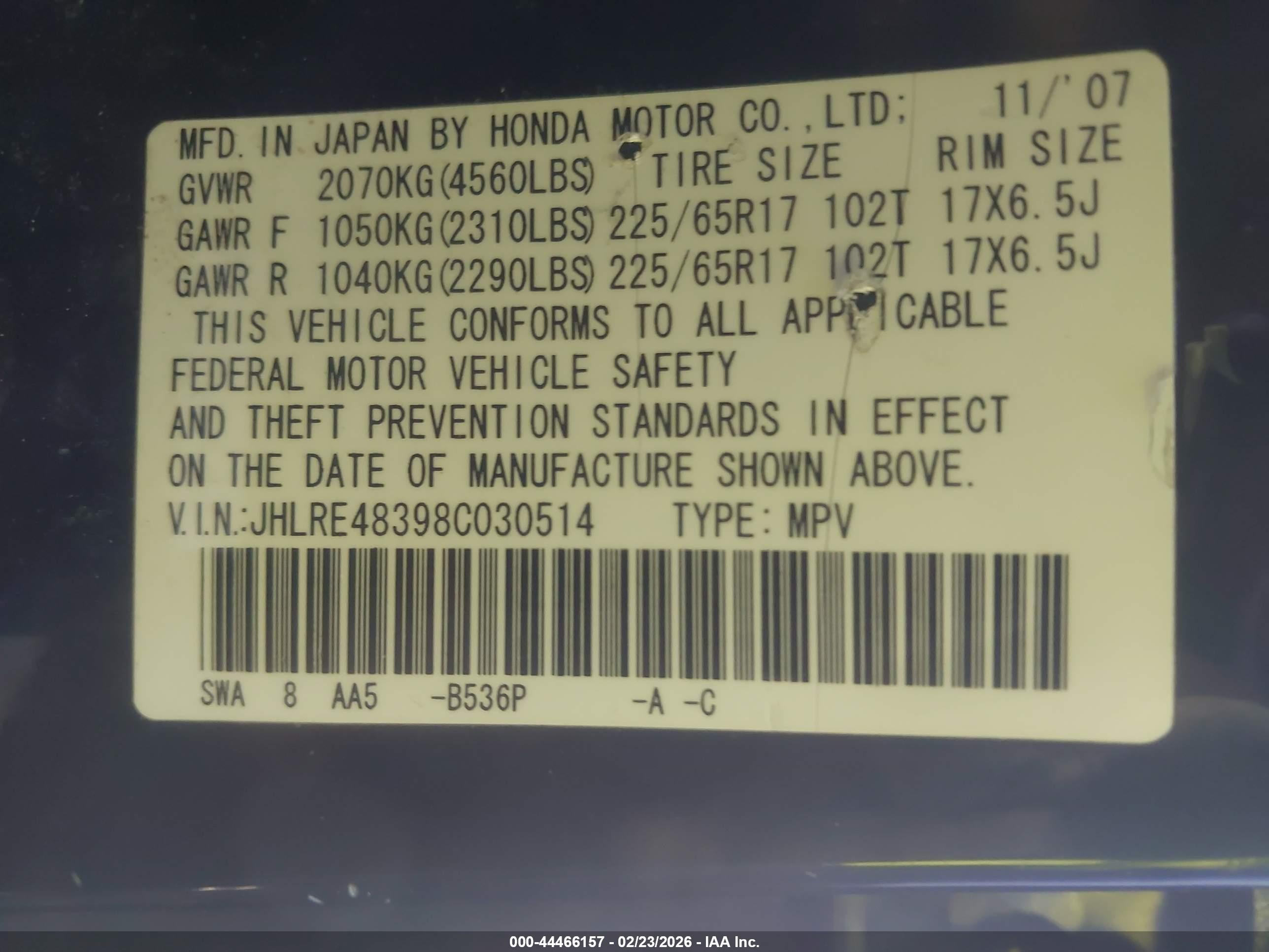 HONDA CR-V image 9