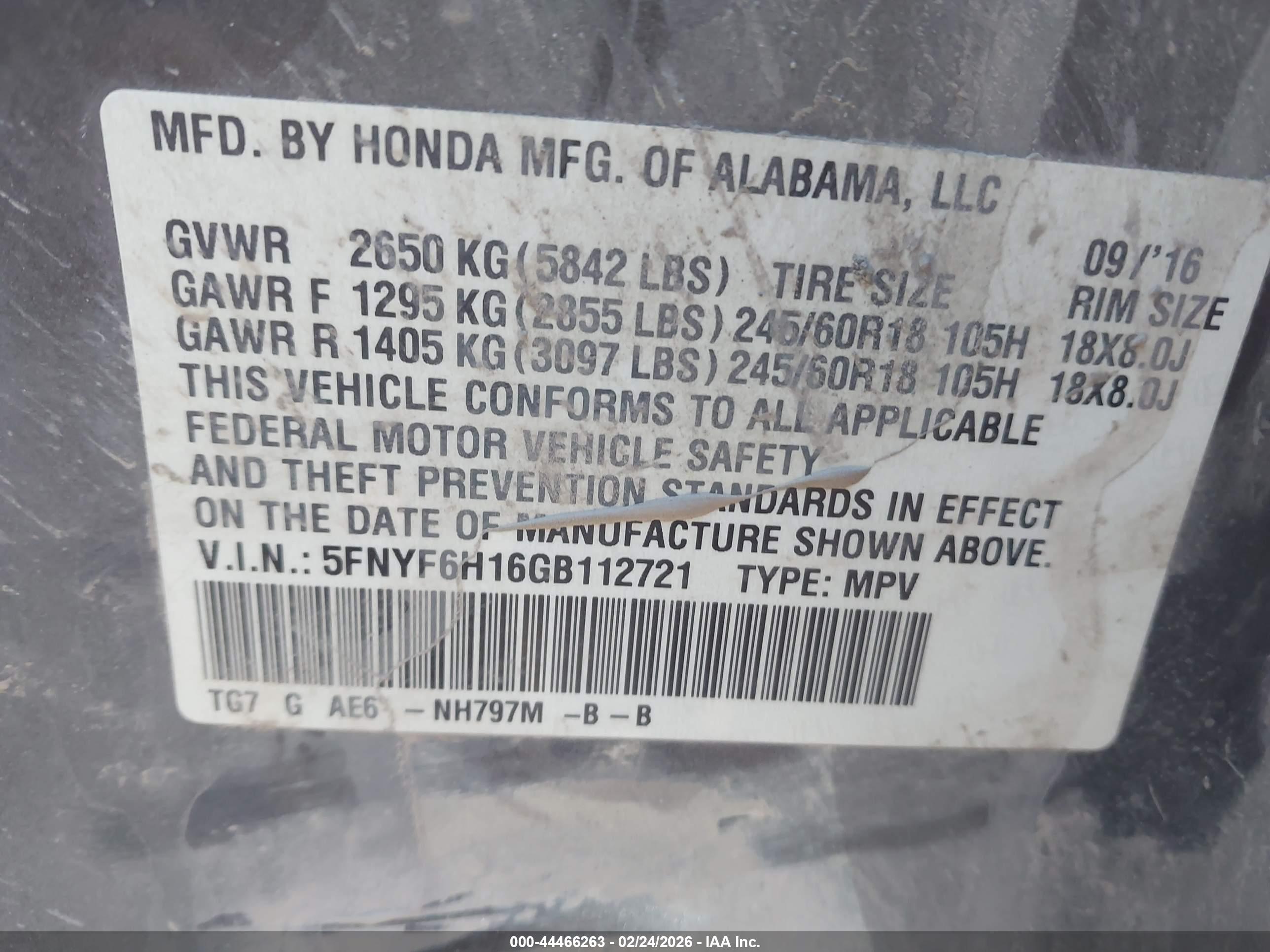 HONDA PILOT image 9