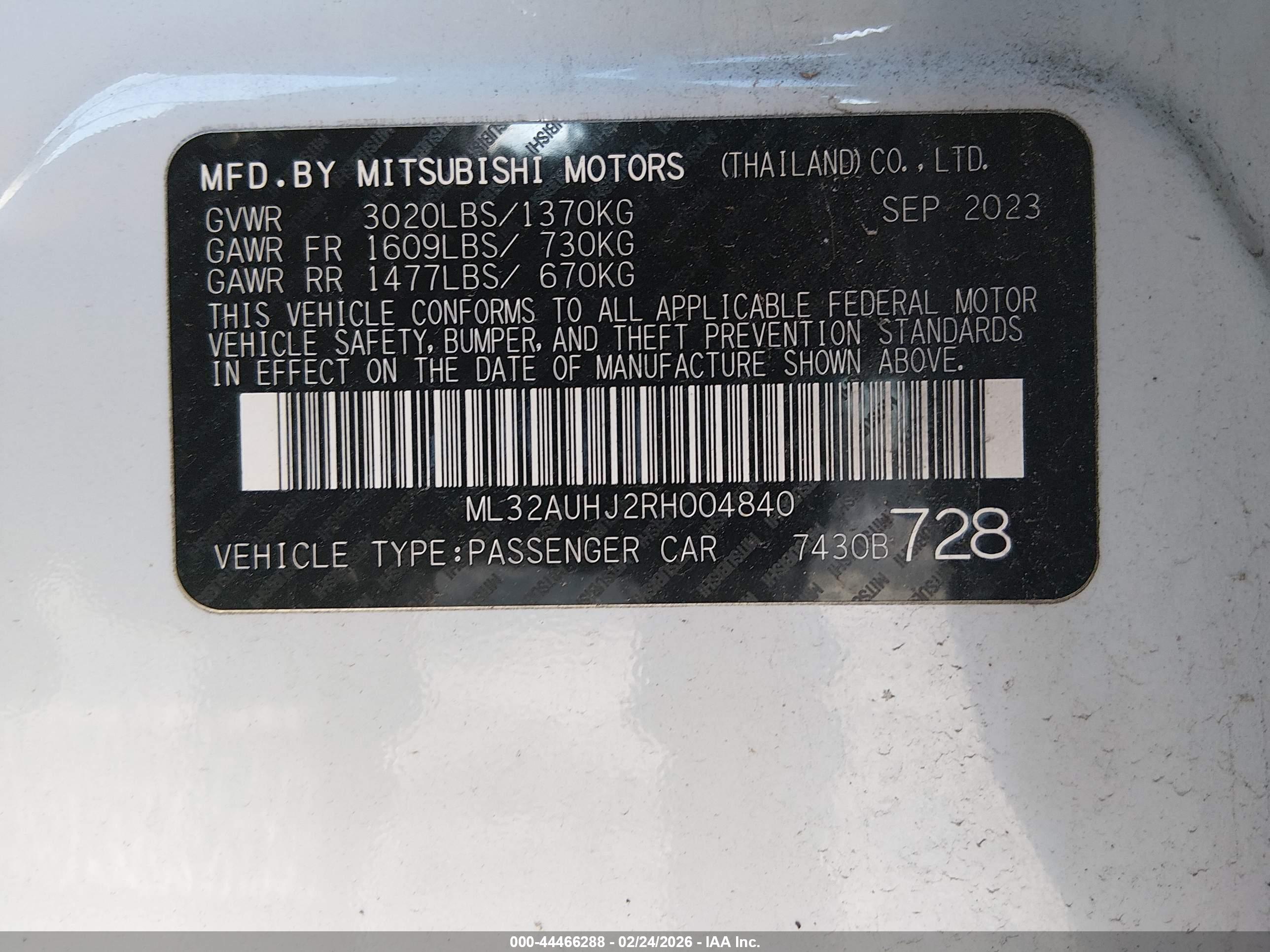 MITSUBISHI MIRAGE image 9