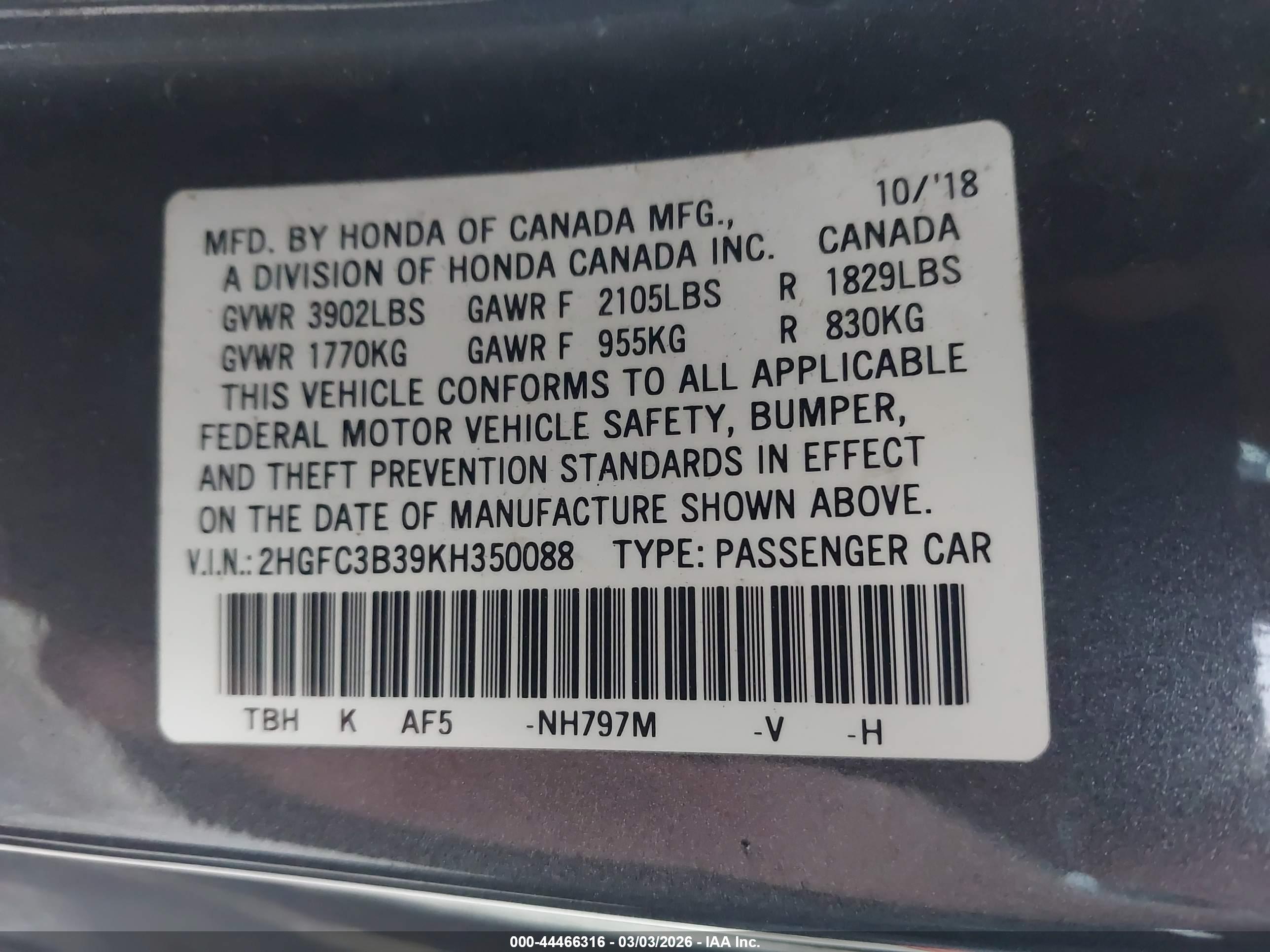 HONDA CIVIC image 9