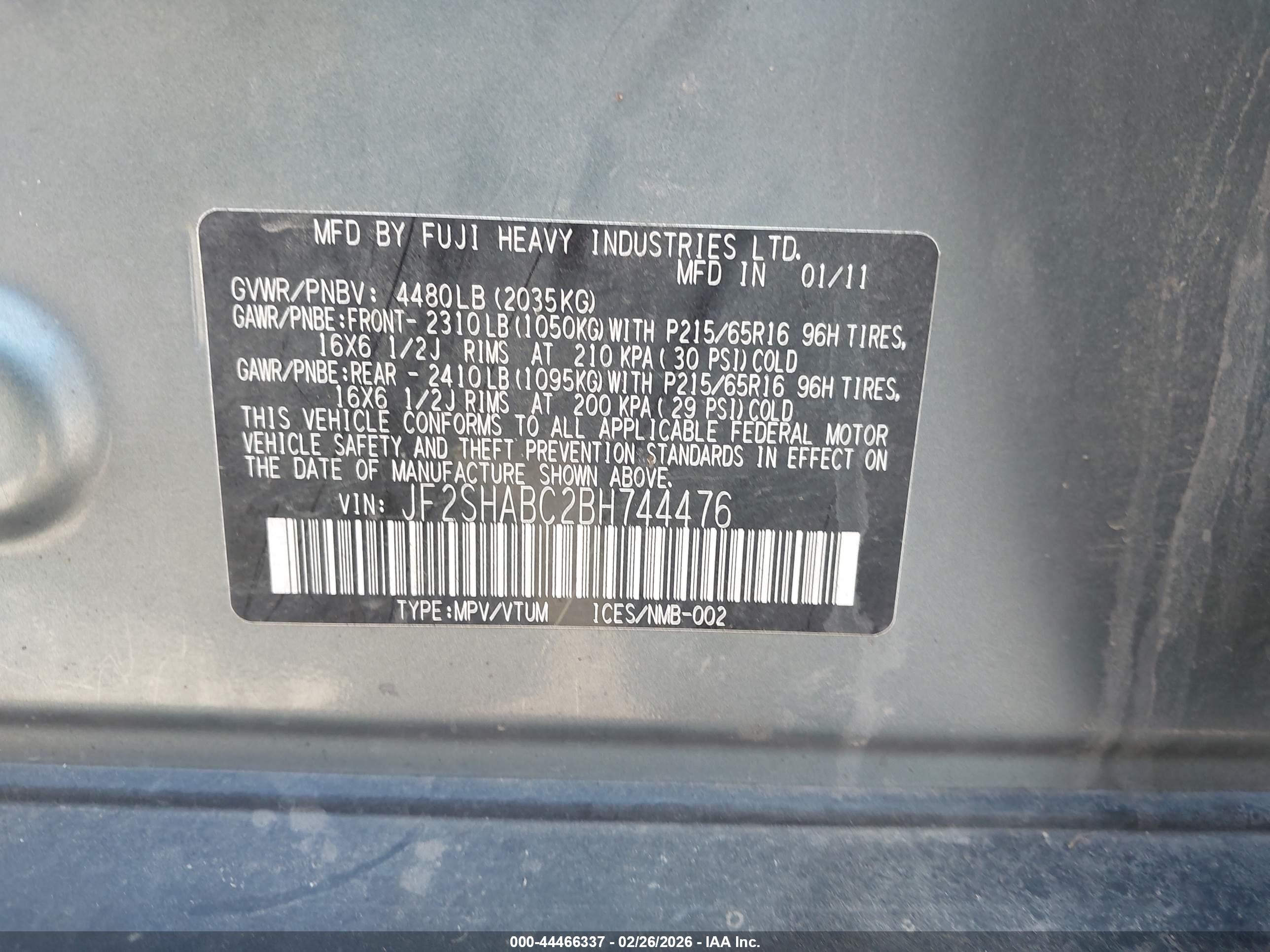 SUBARU FORESTER image 9
