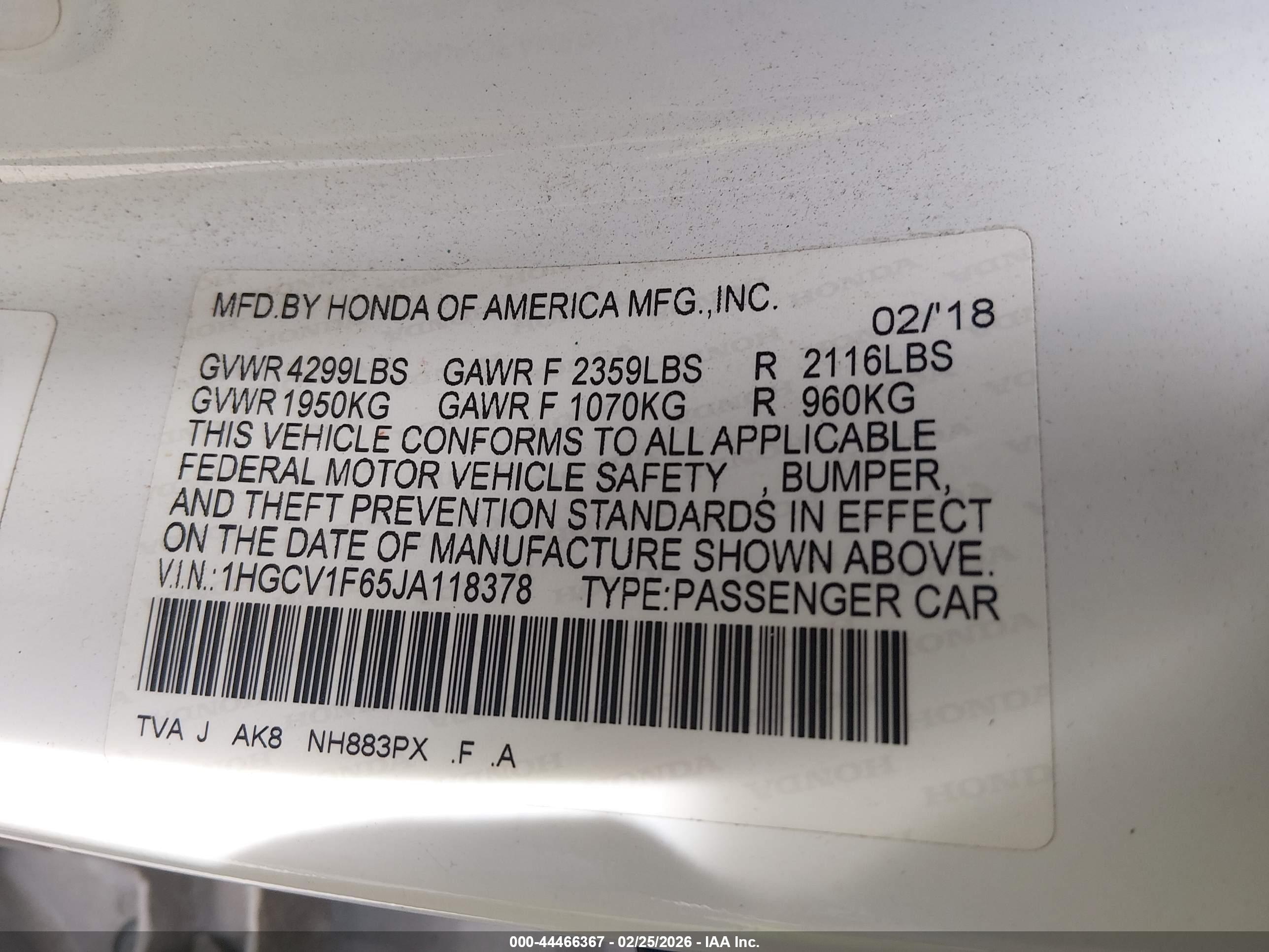 HONDA ACCORD image 9