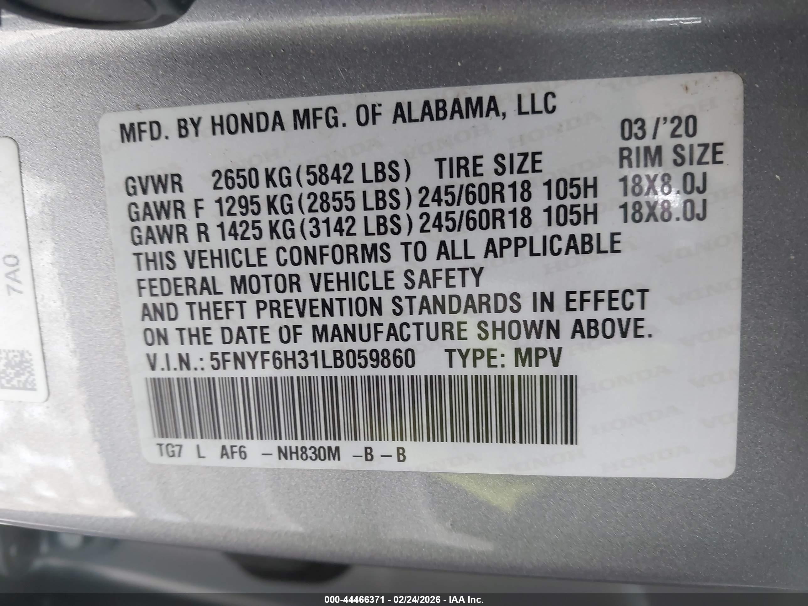 HONDA PILOT image 9