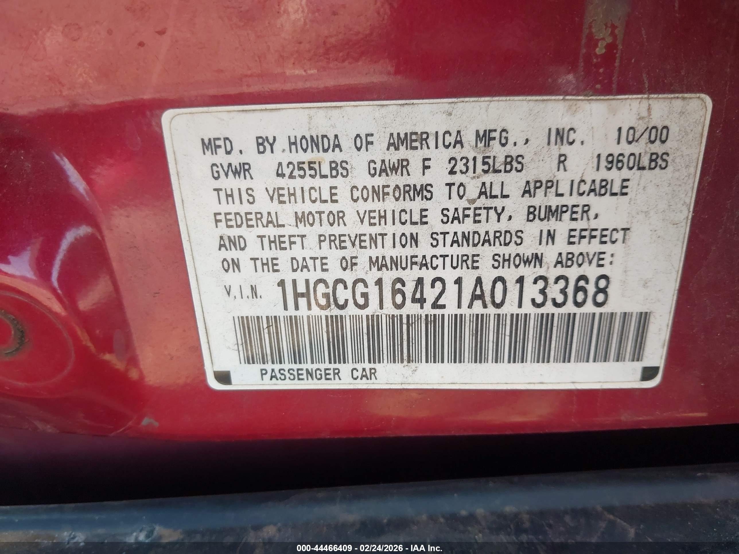 HONDA ACCORD image 9