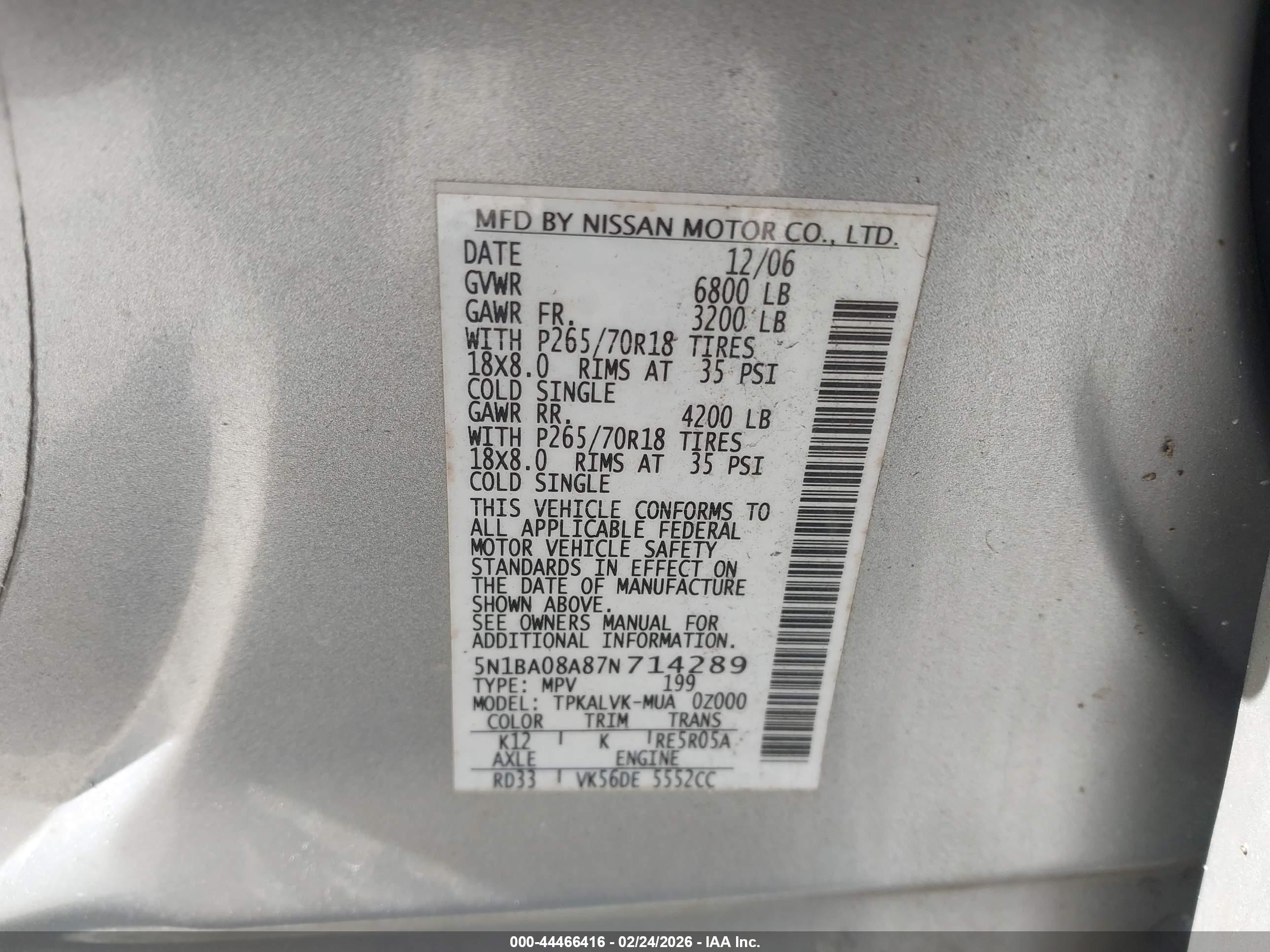 NISSAN ARMADA image 9