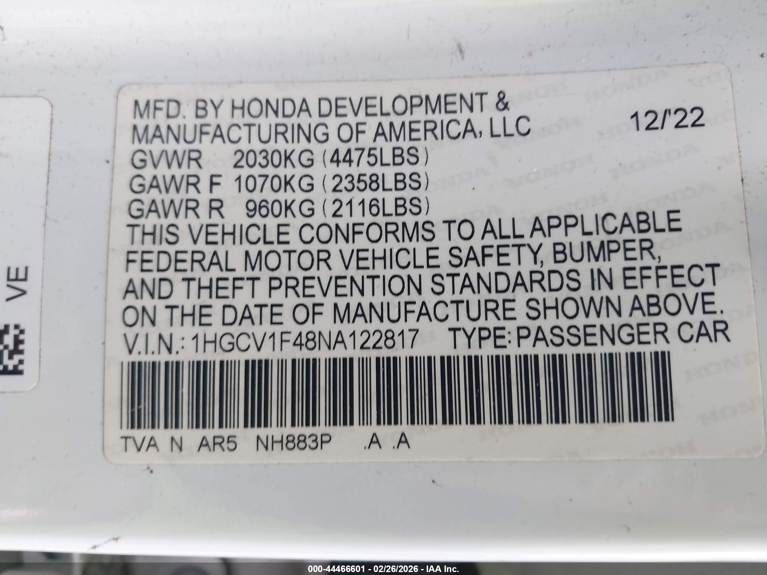 HONDA ACCORD image 9
