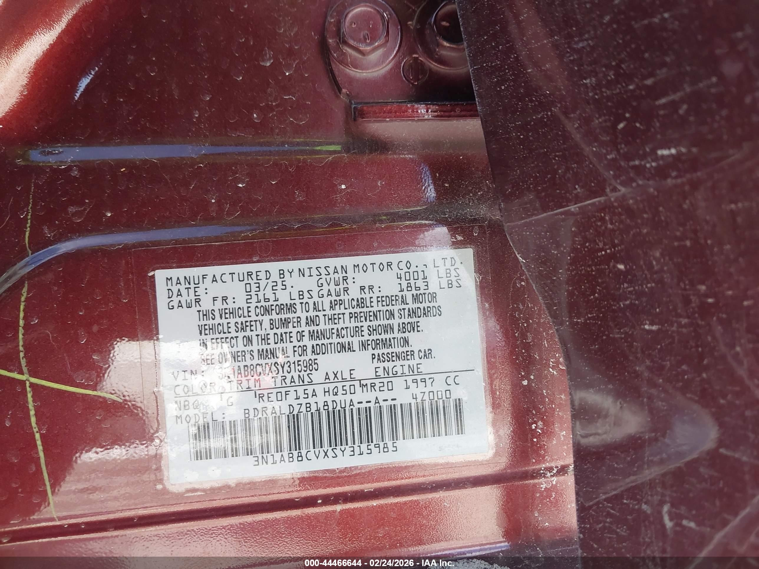 NISSAN SENTRA image 9