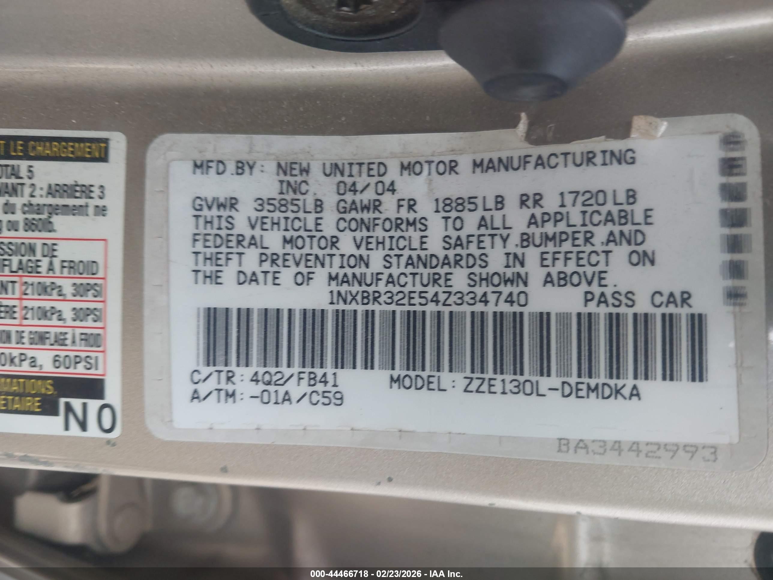 TOYOTA COROLLA image 9