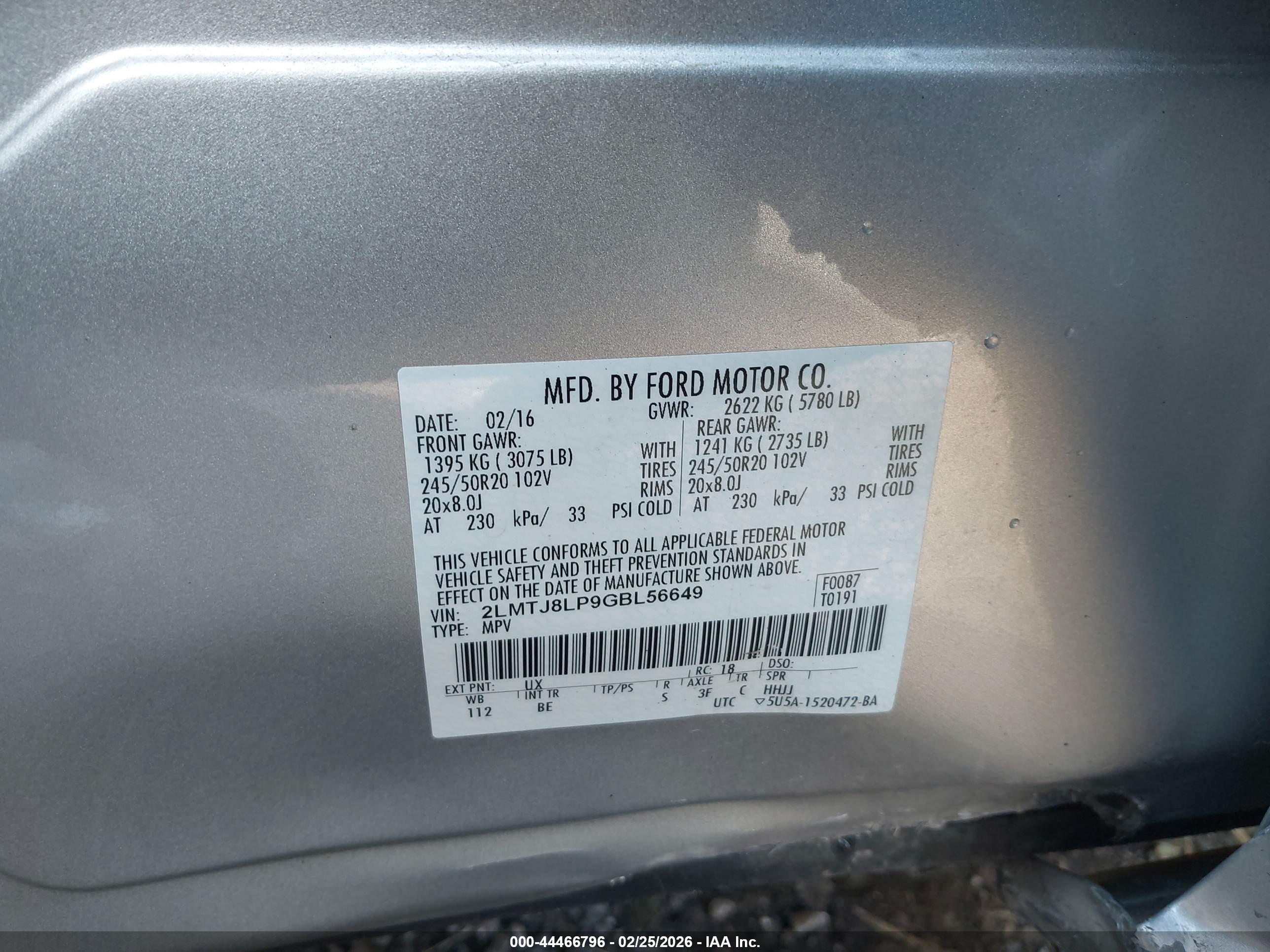 LINCOLN MKX image 9