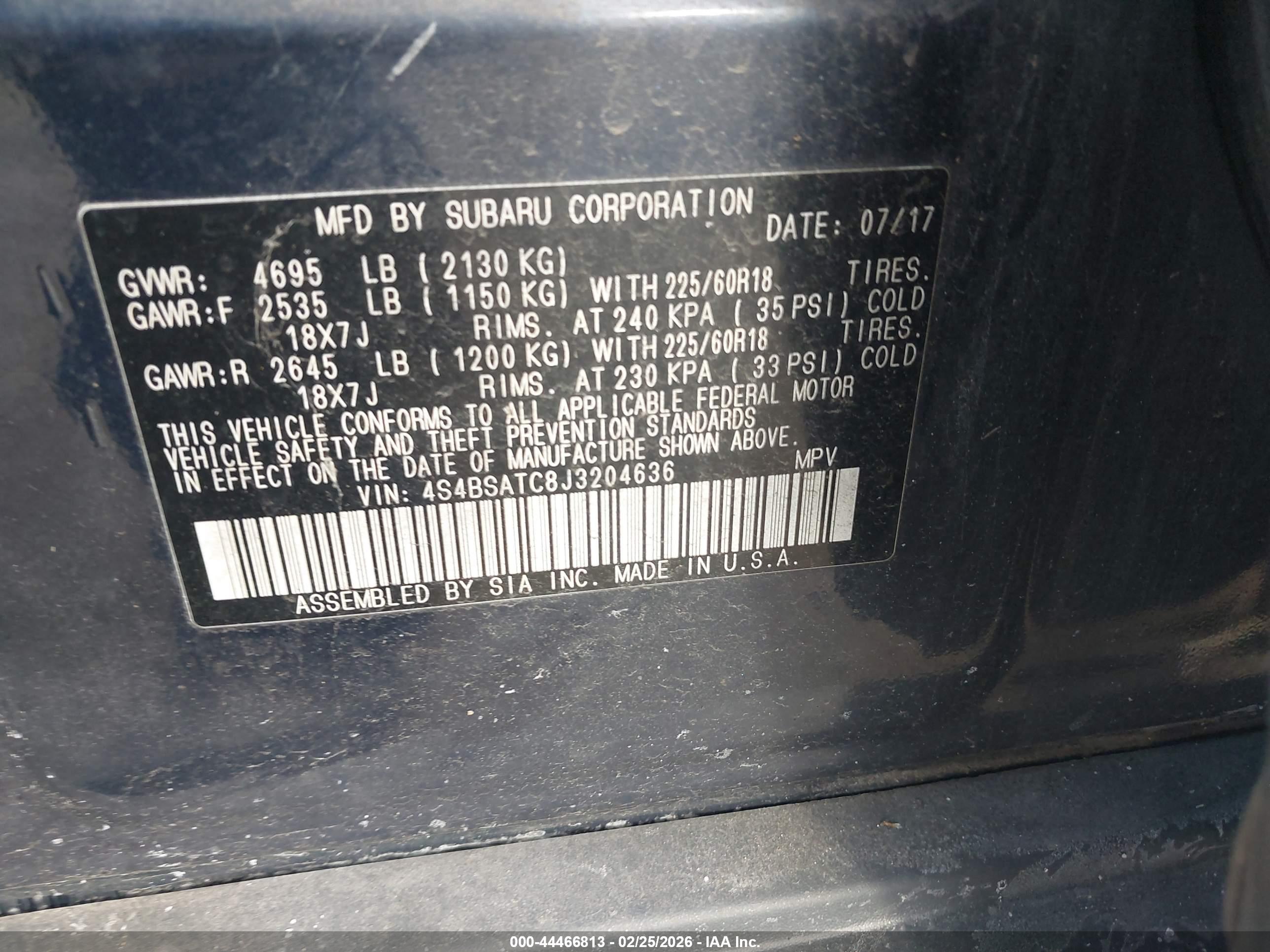 SUBARU OUTBACK image 9