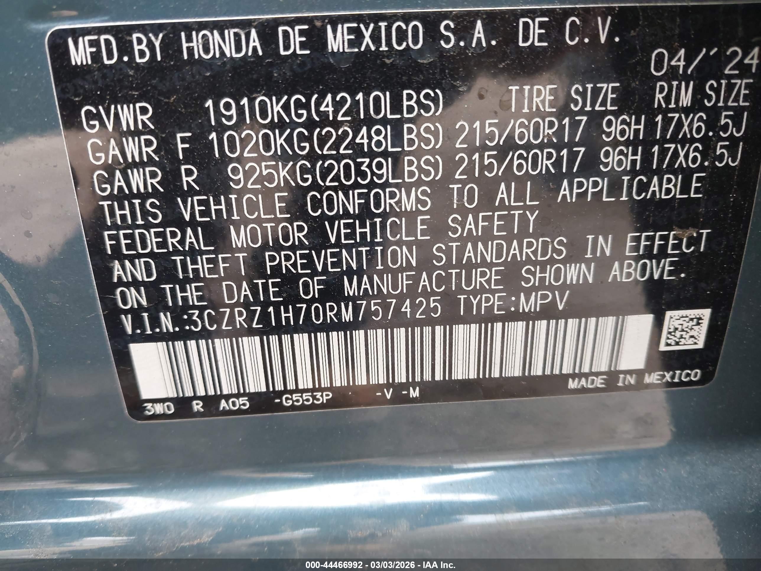 HONDA HR-V image 9