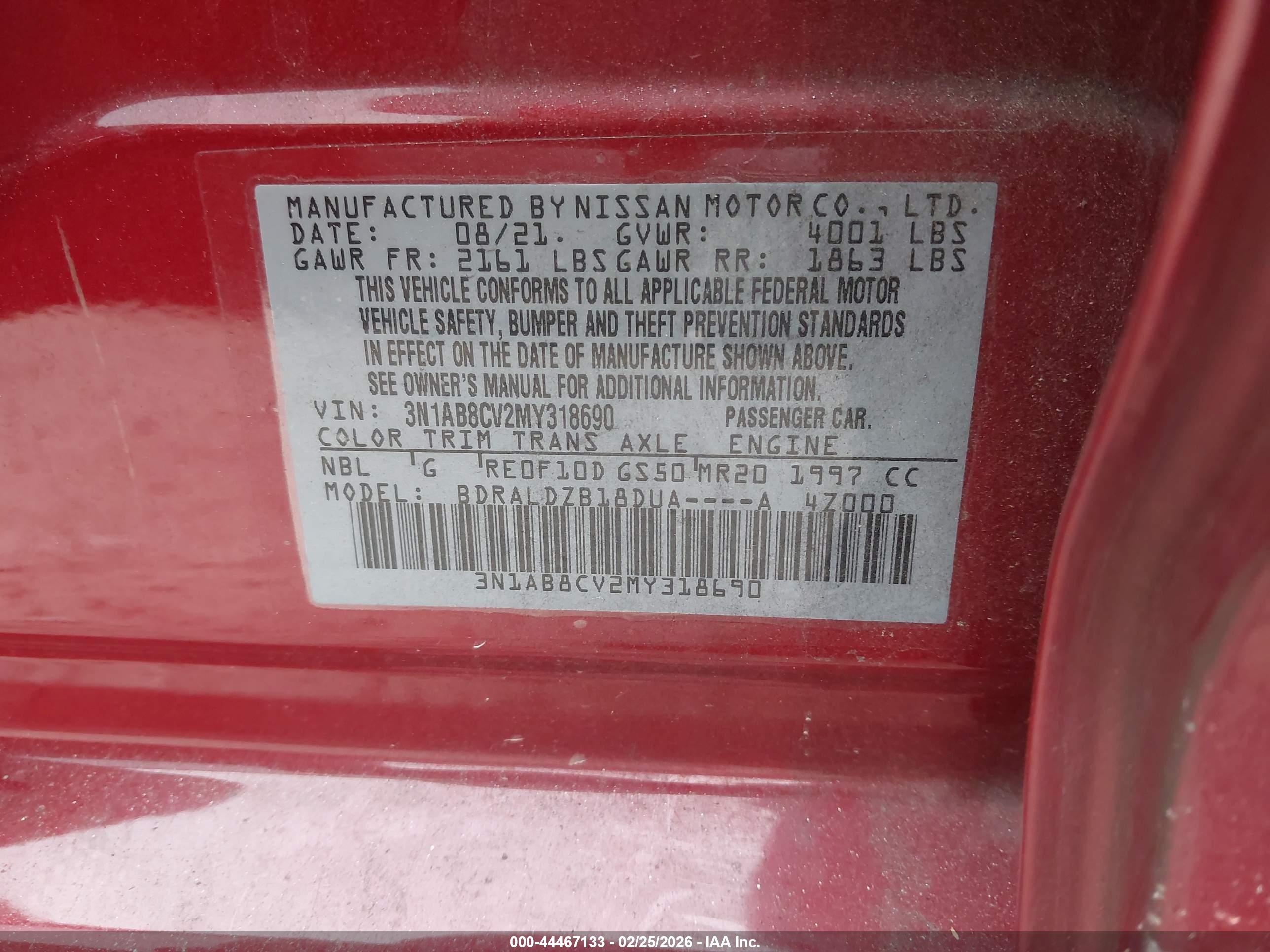 NISSAN SENTRA image 9