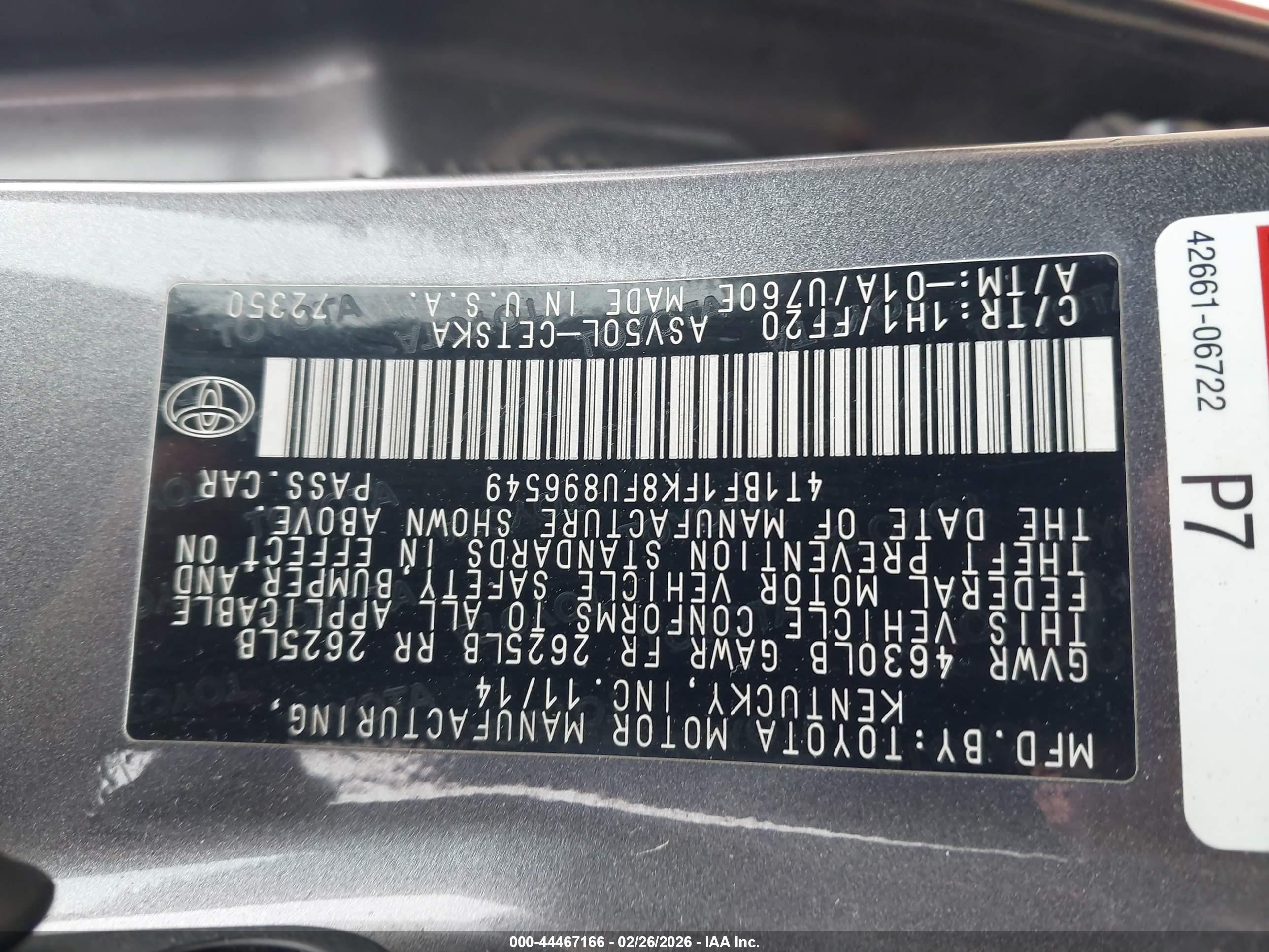 TOYOTA CAMRY image 9