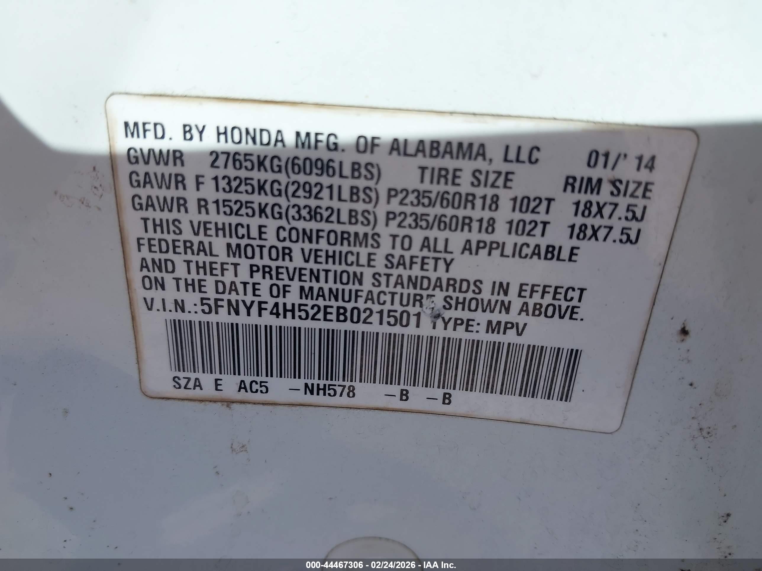 HONDA PILOT image 9