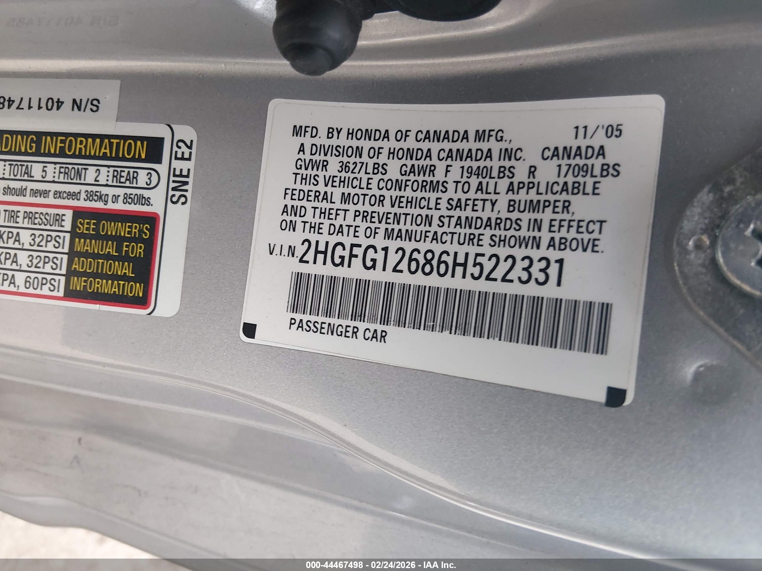 HONDA CIVIC image 9