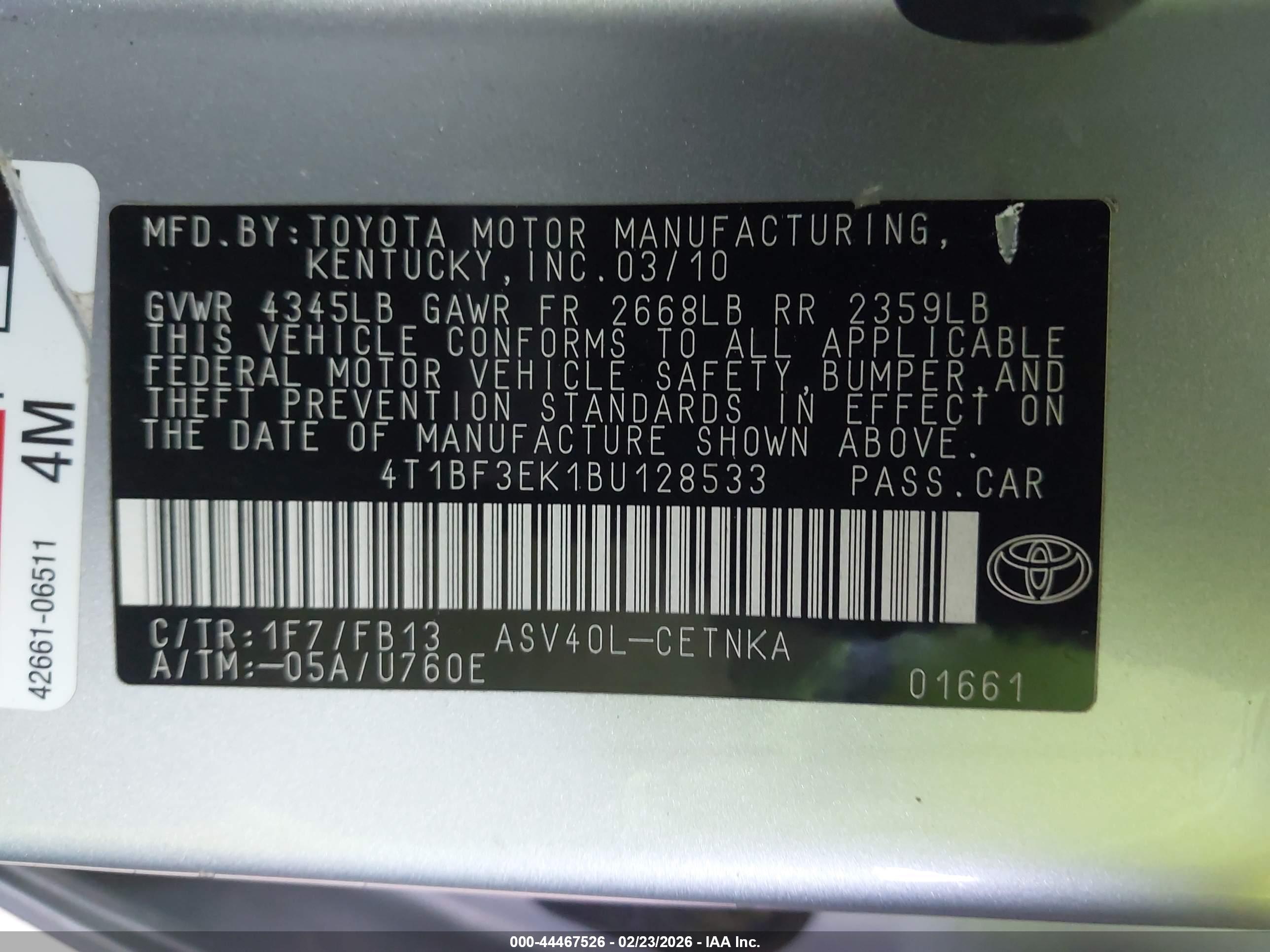 TOYOTA CAMRY image 9