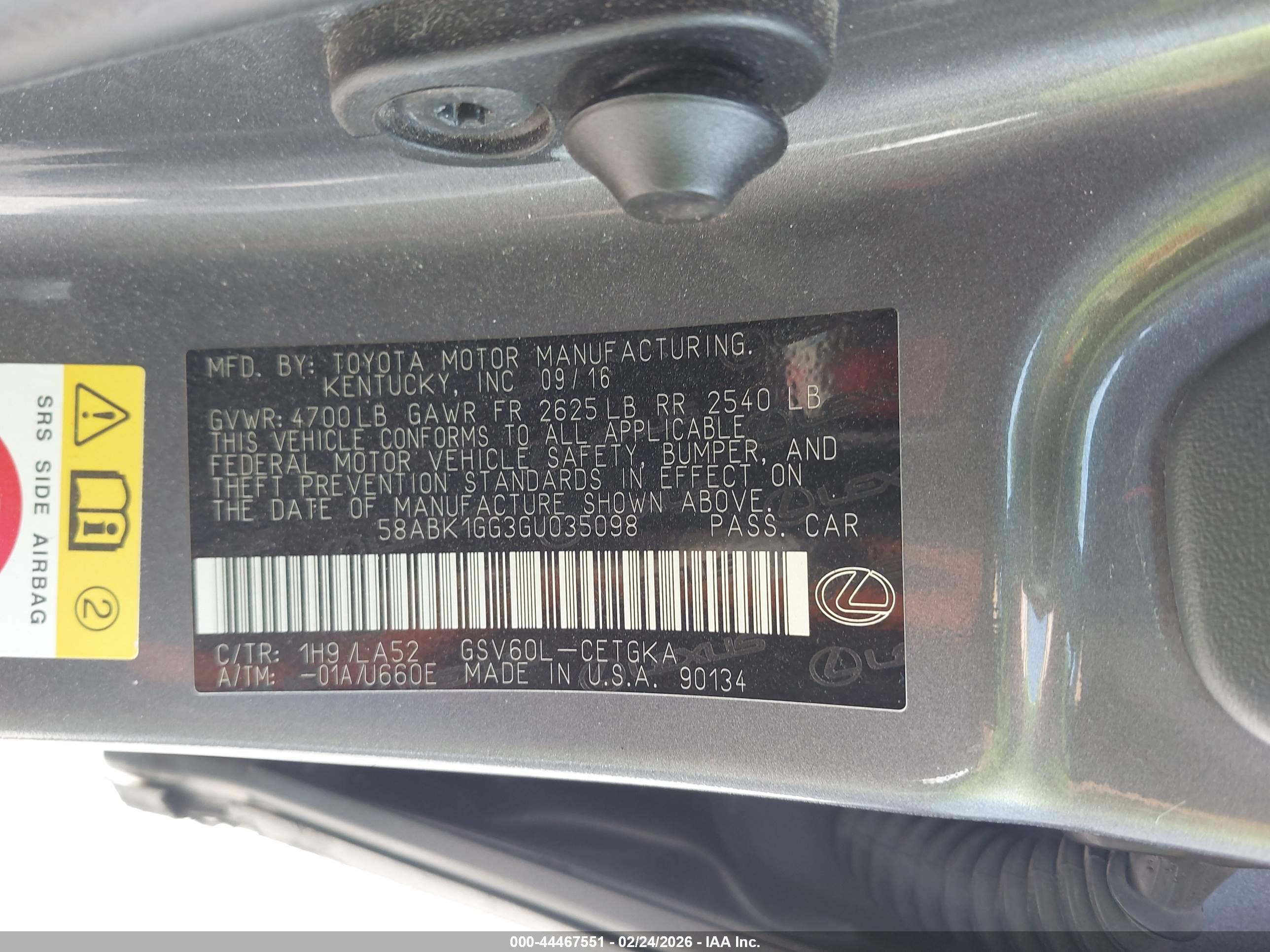 LEXUS ES image 9