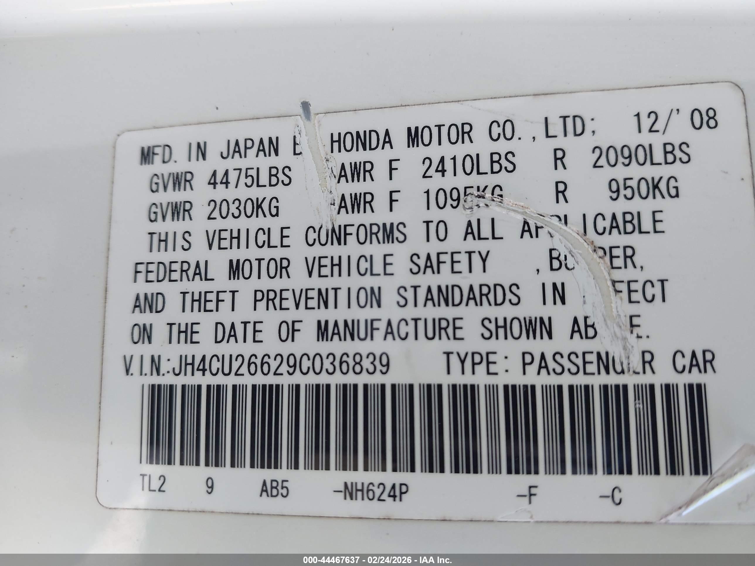ACURA TSX image 9