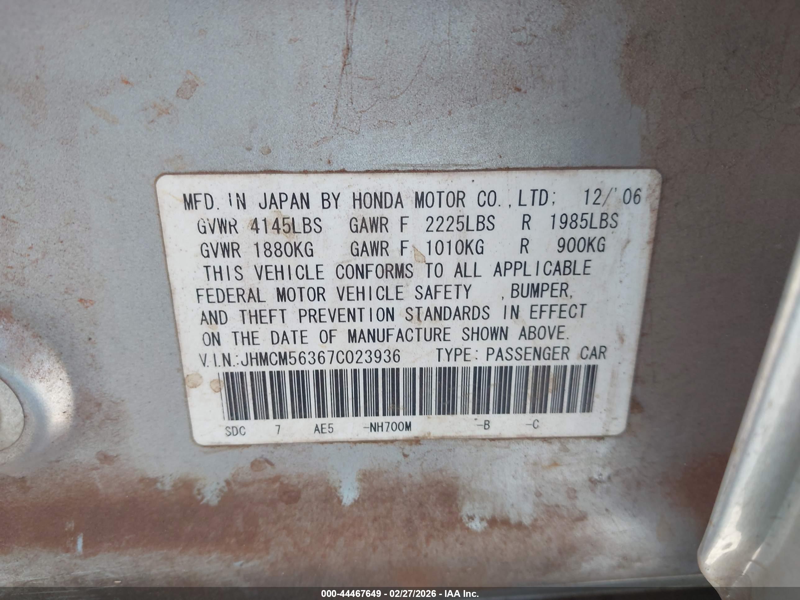 HONDA ACCORD image 9