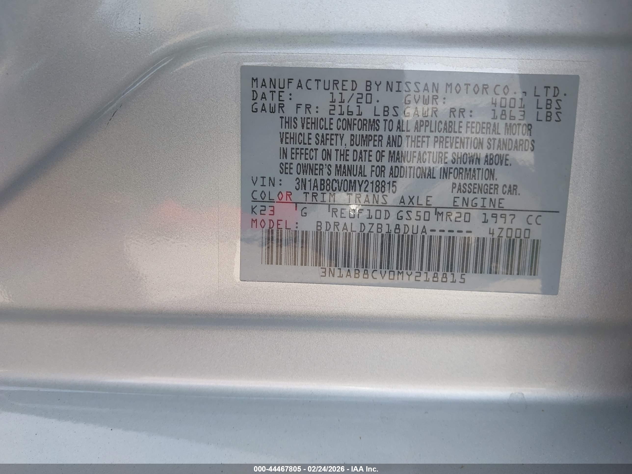 NISSAN SENTRA image 9