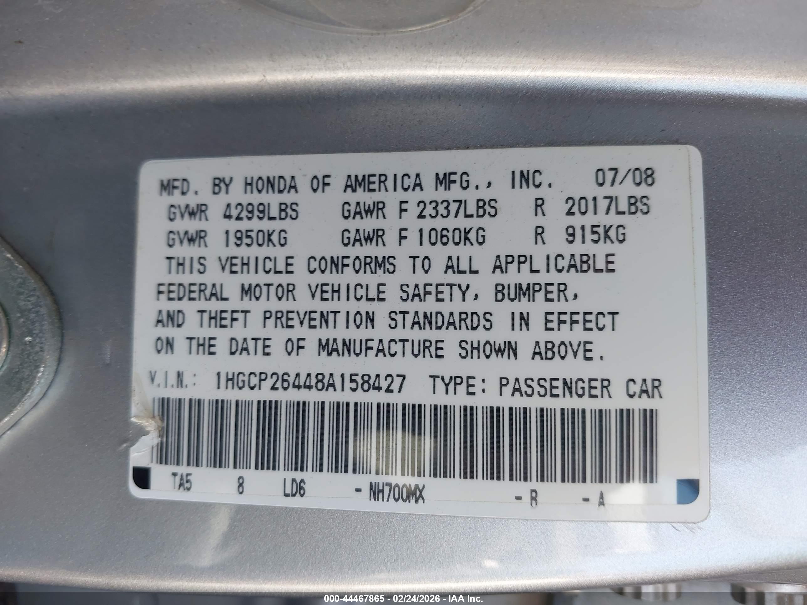 HONDA ACCORD image 9