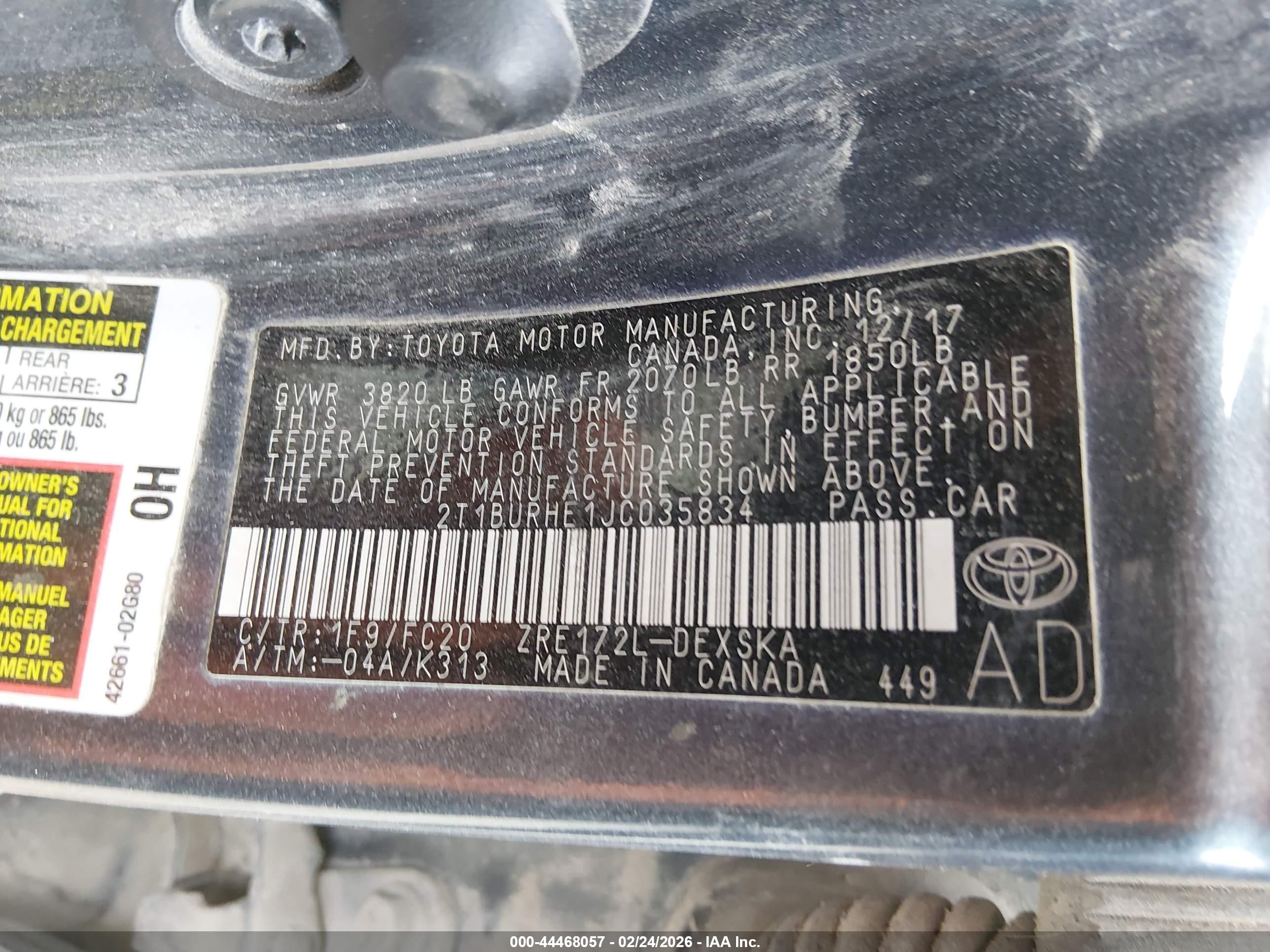 TOYOTA COROLLA image 9