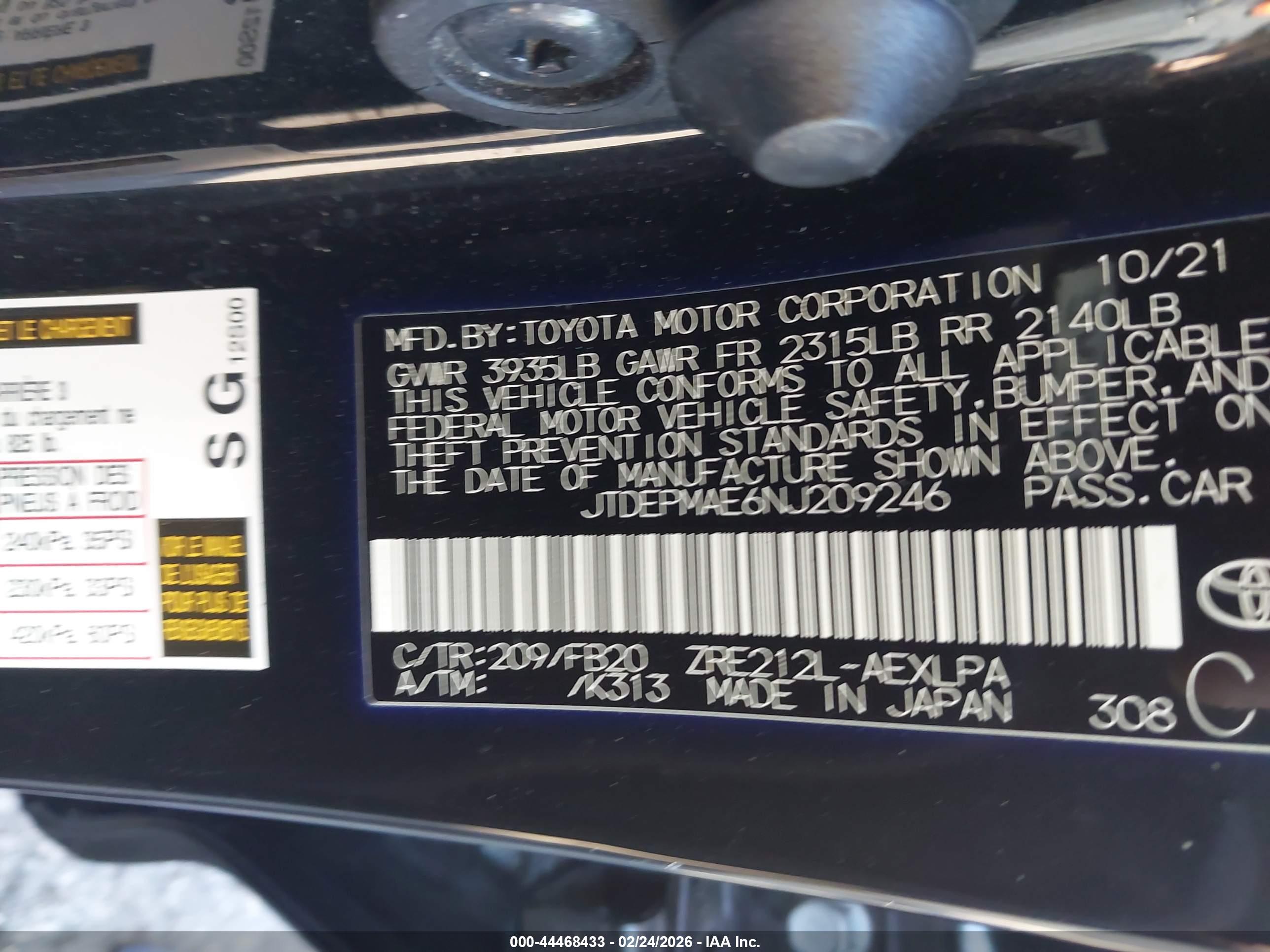 TOYOTA COROLLA image 9