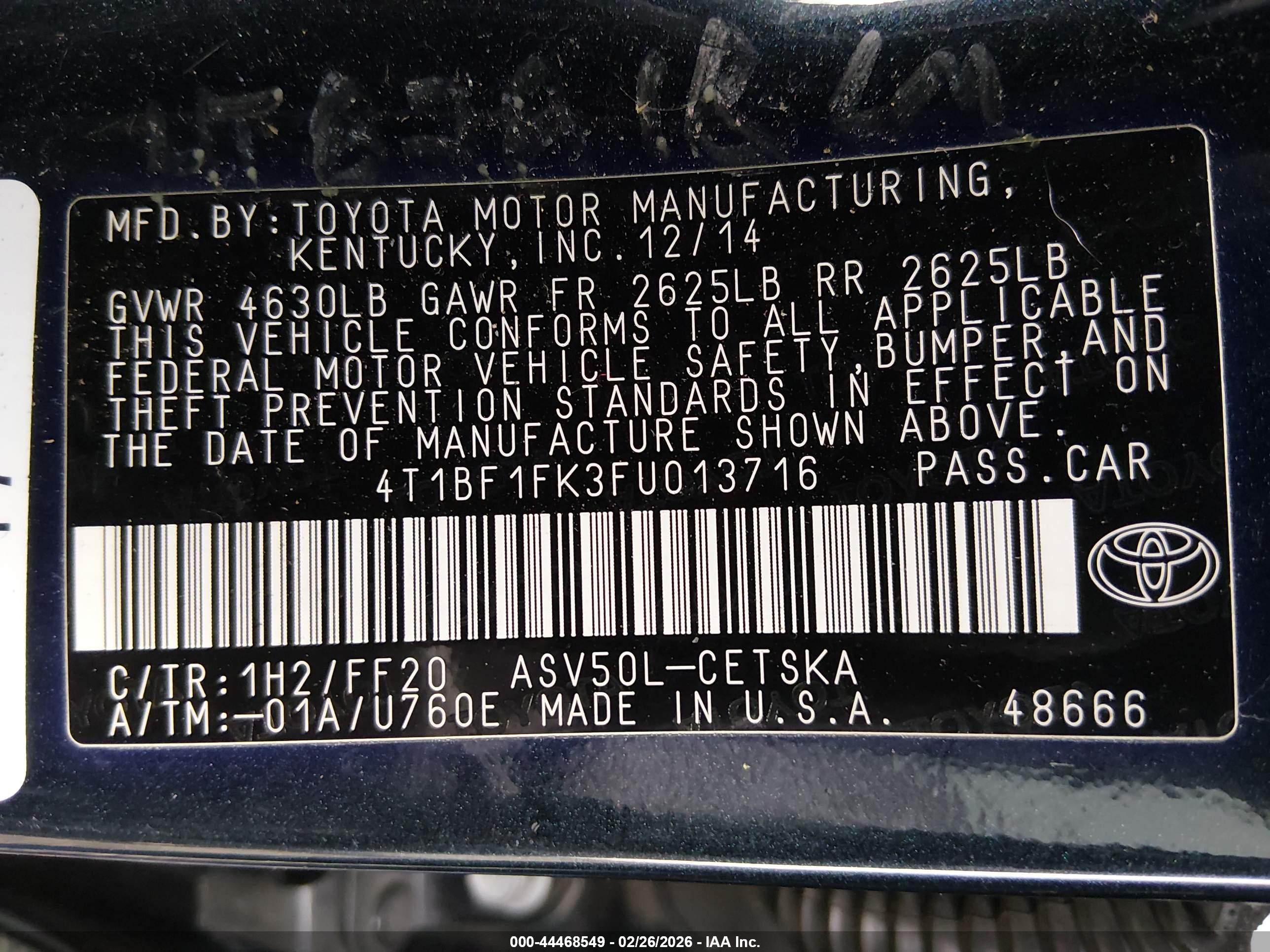 TOYOTA CAMRY image 9