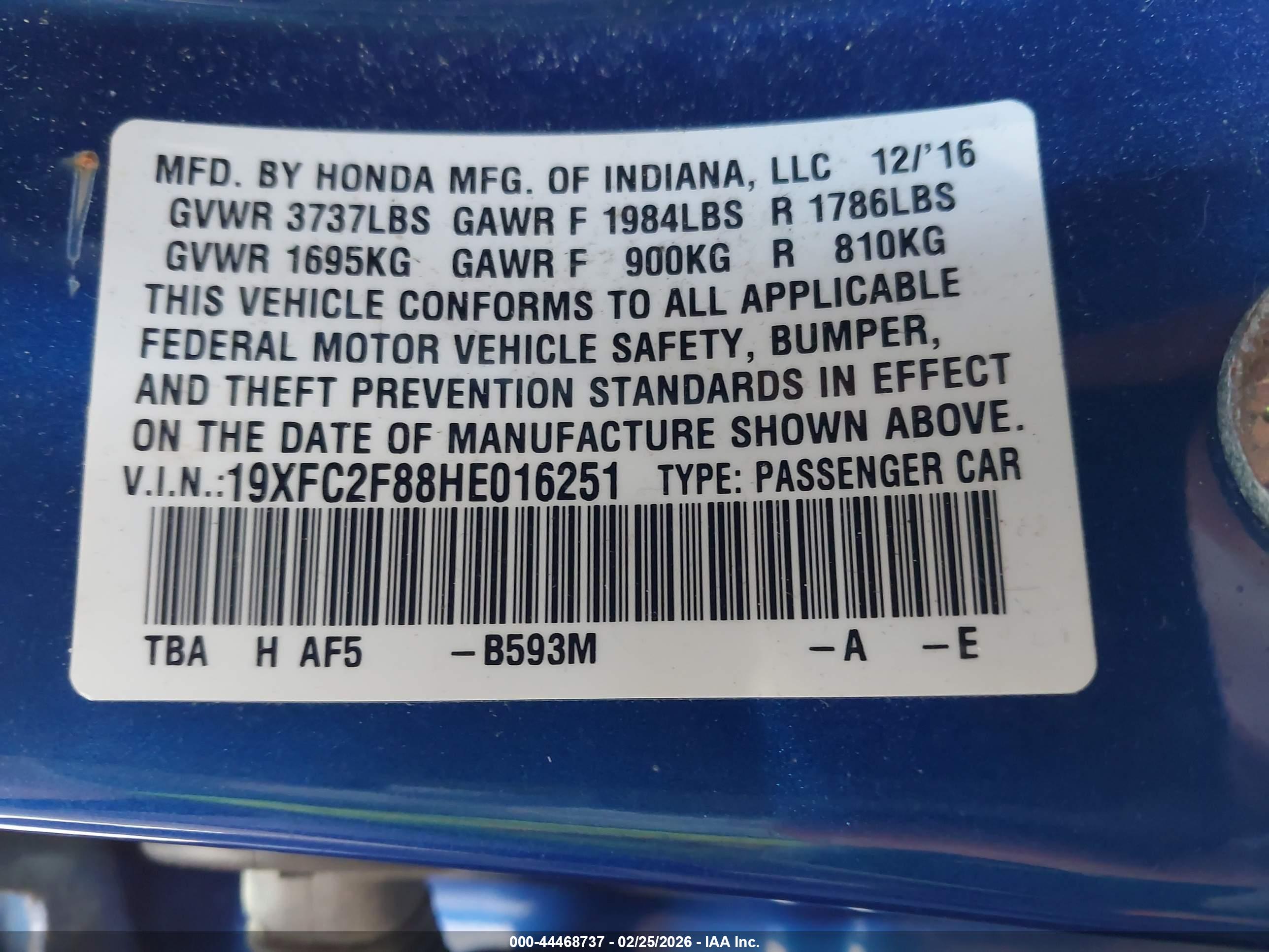 HONDA CIVIC image 9