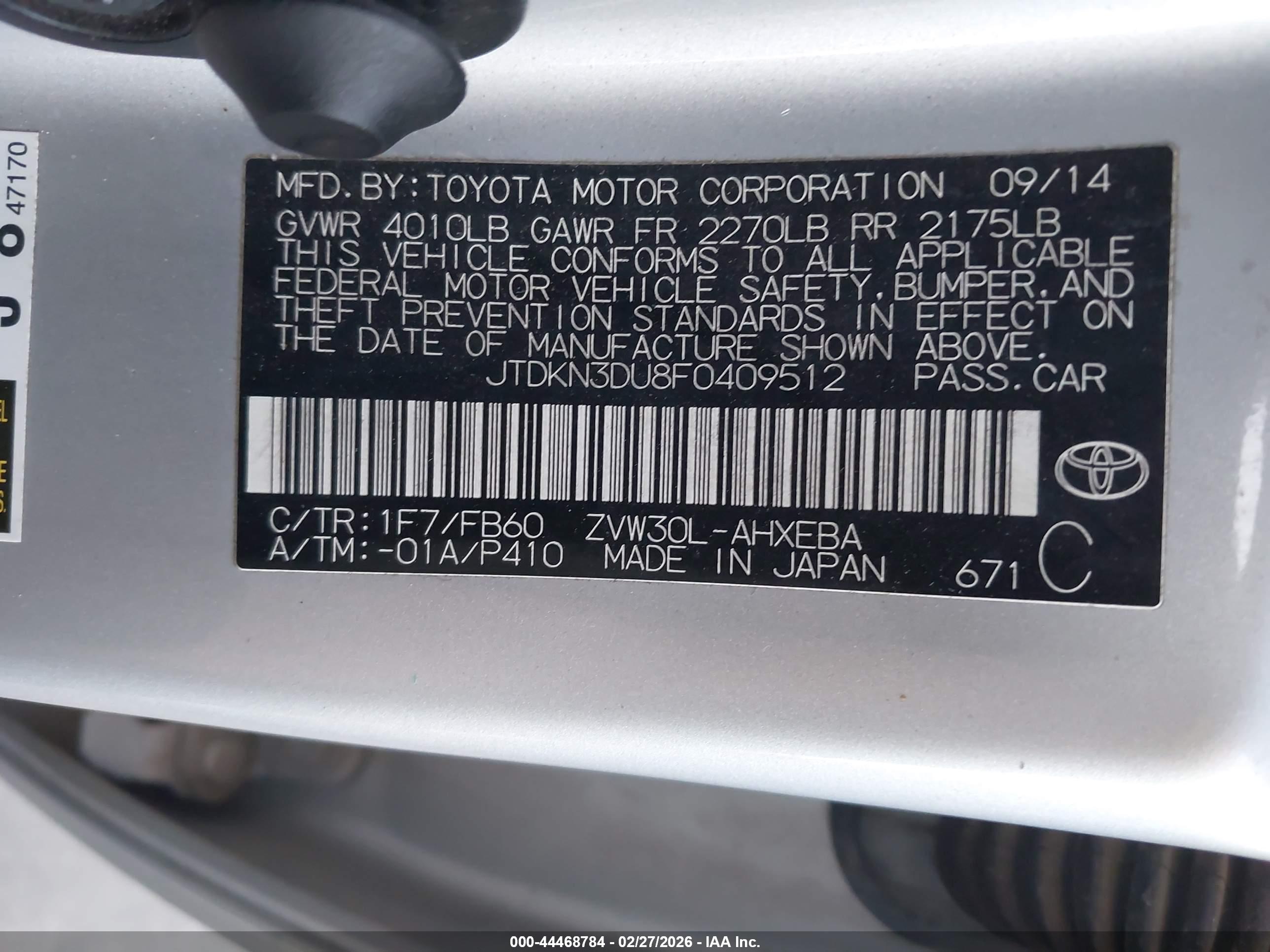 TOYOTA PRIUS image 9