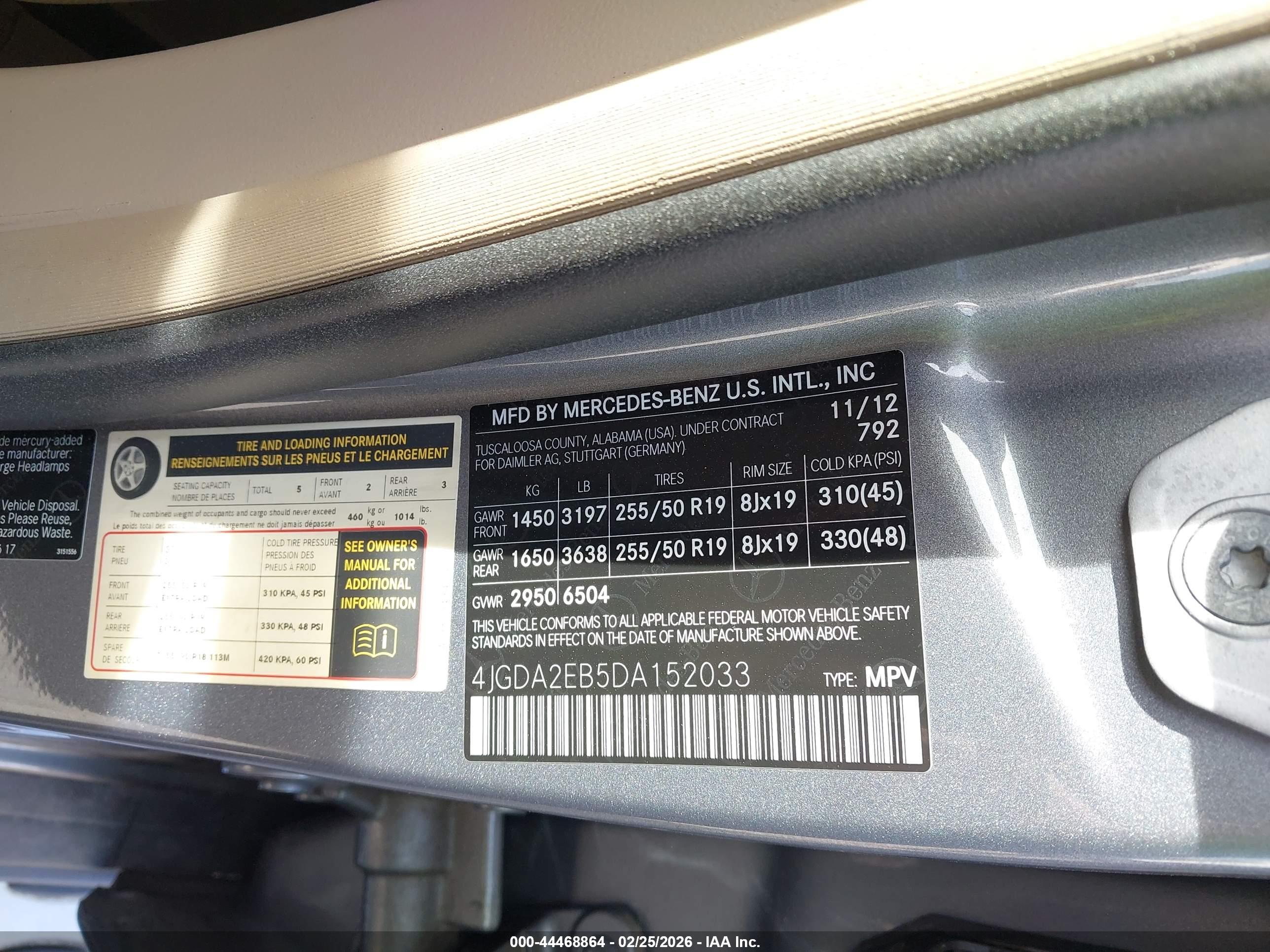 MERCEDES-BENZ ML image 9
