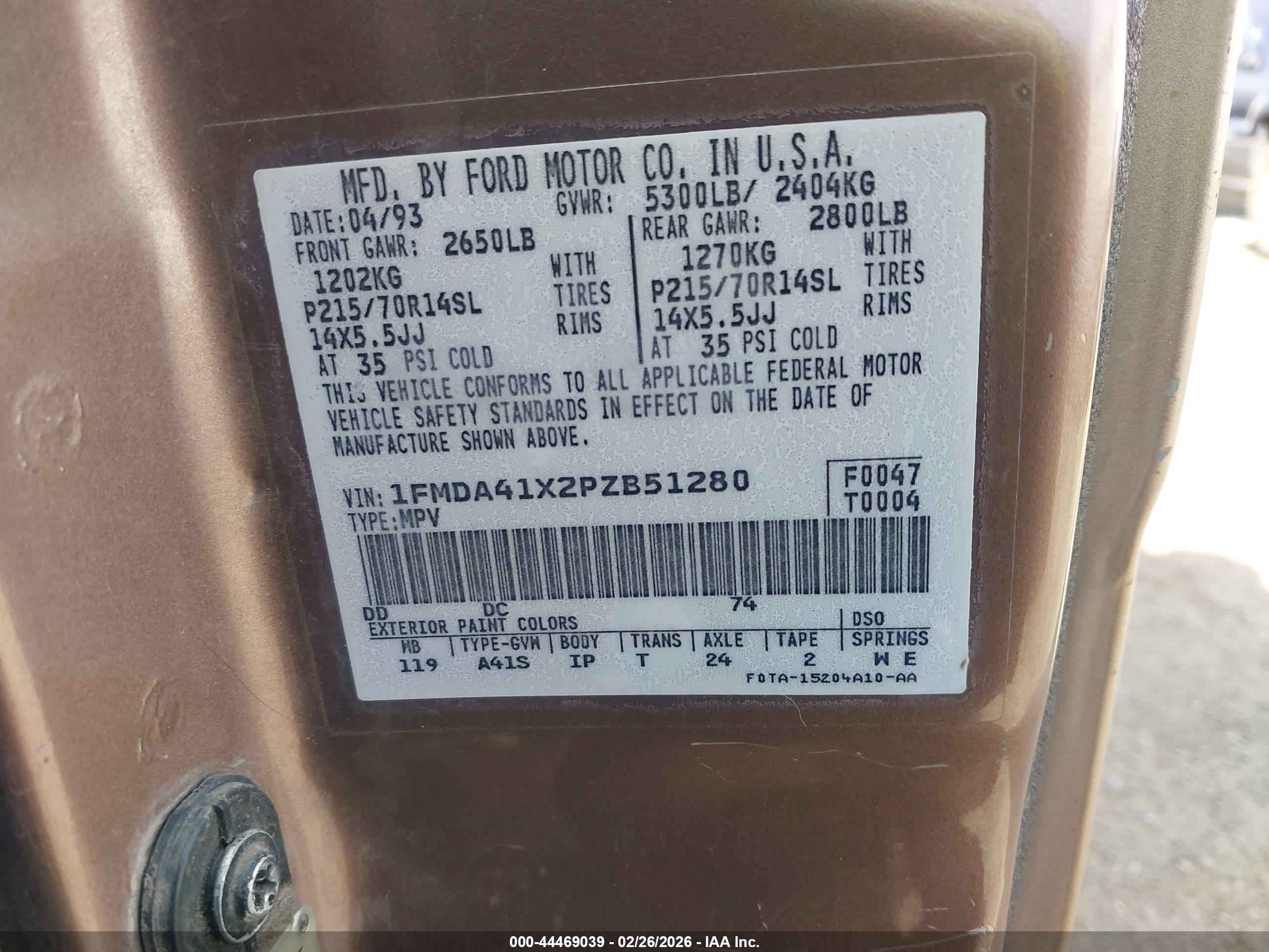 FORD AEROSTAR image 9