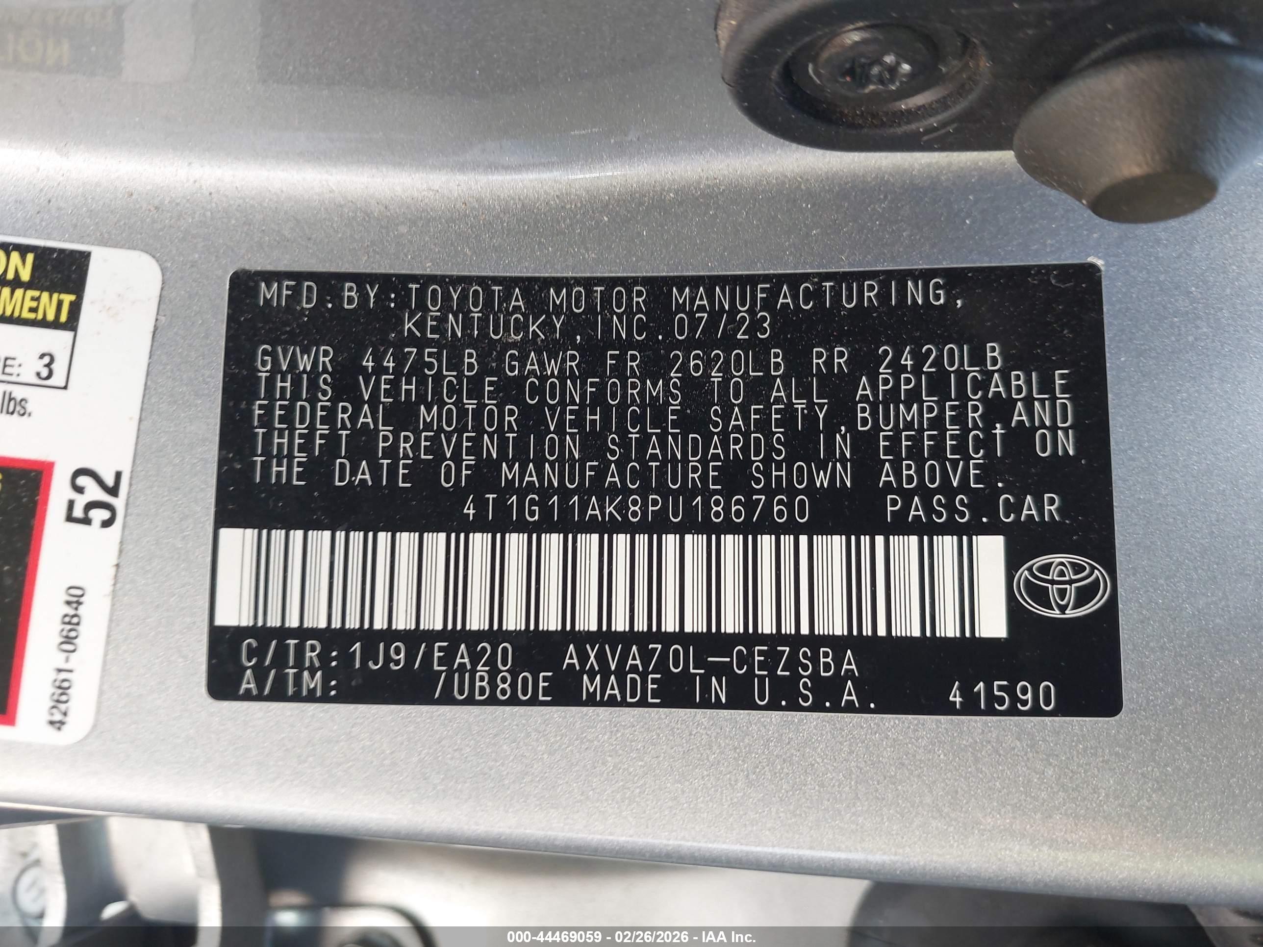 TOYOTA CAMRY image 9