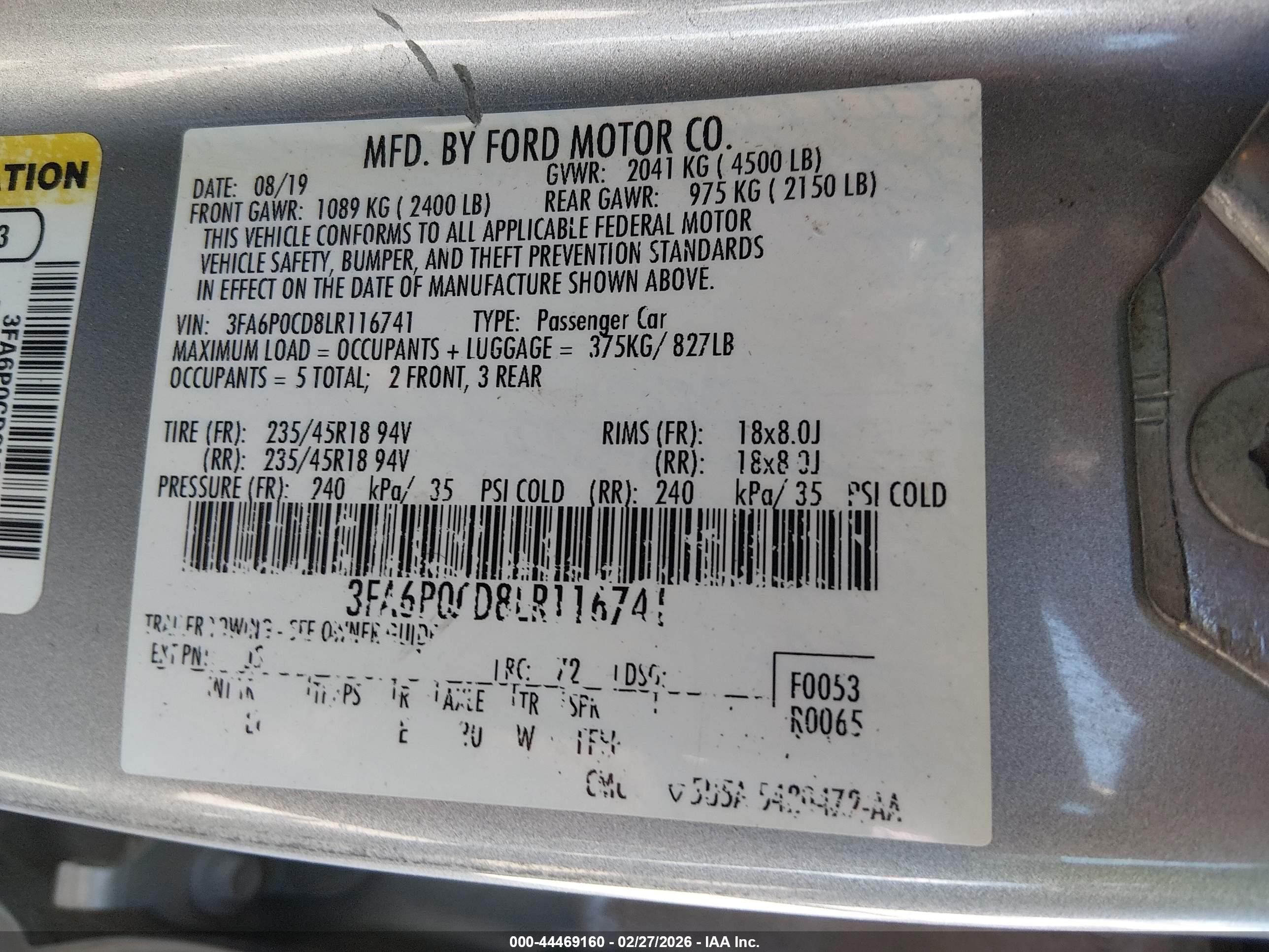 FORD FUSION image 9