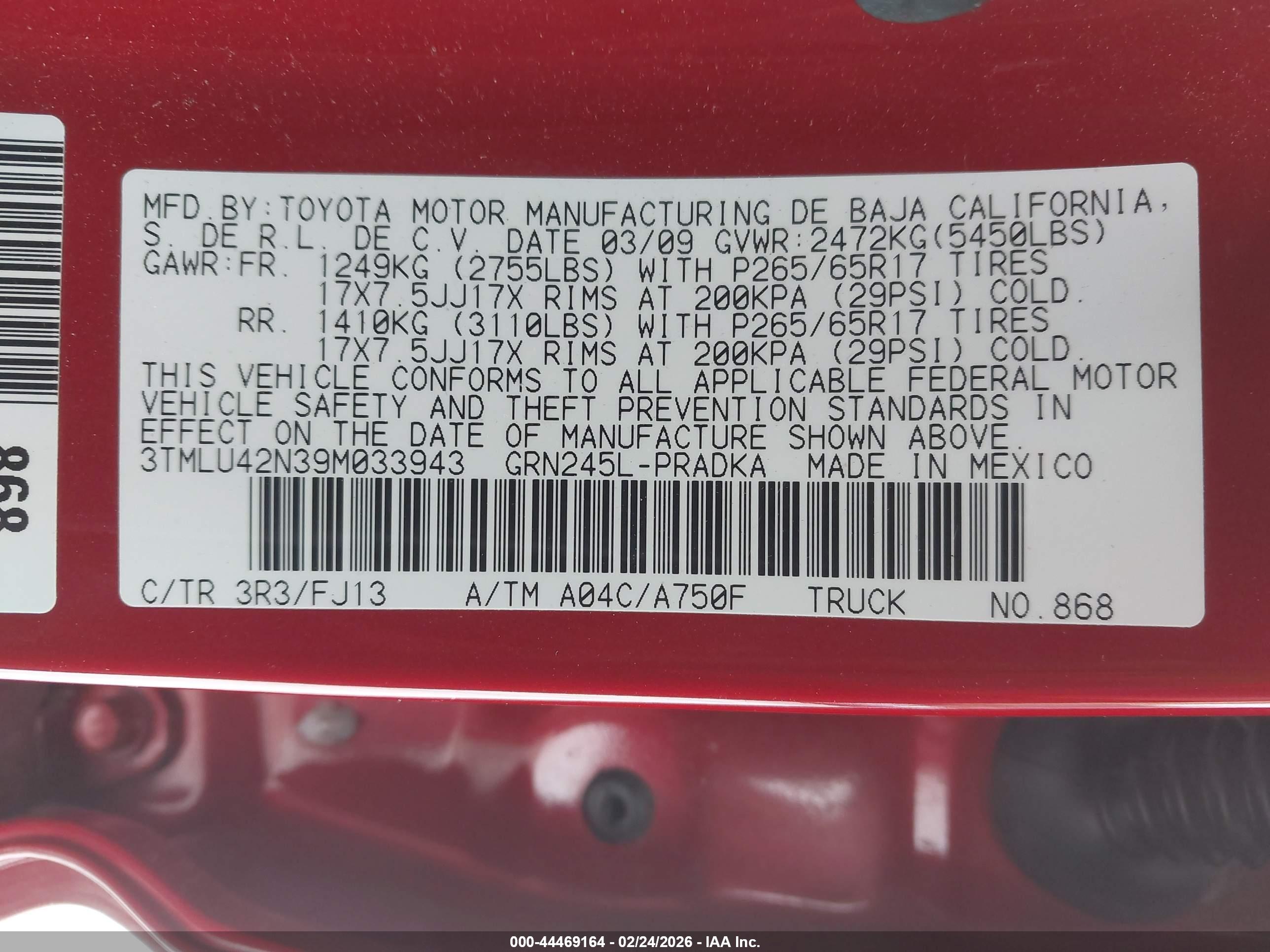TOYOTA TACOMA image 9