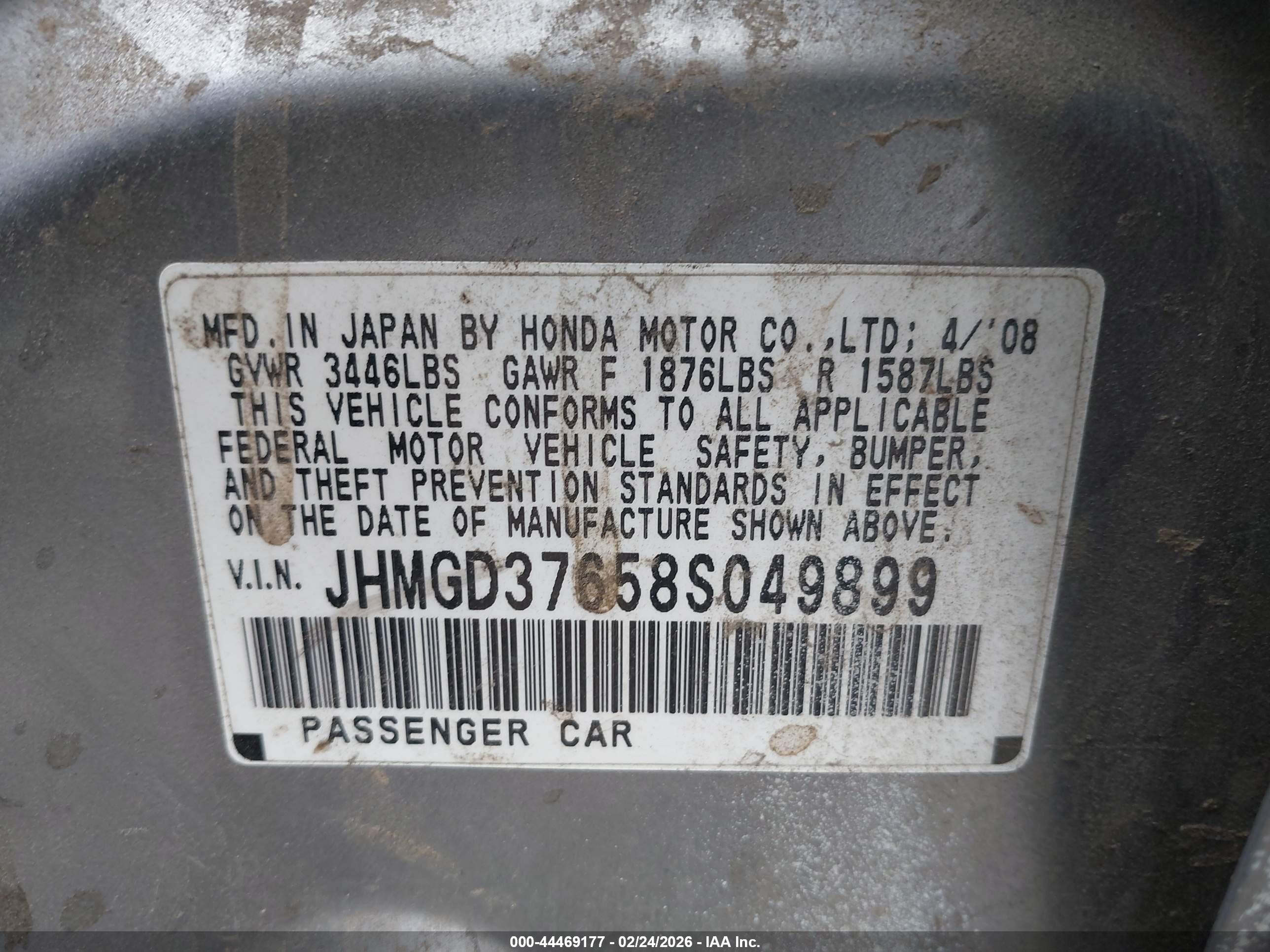 HONDA FIT image 9