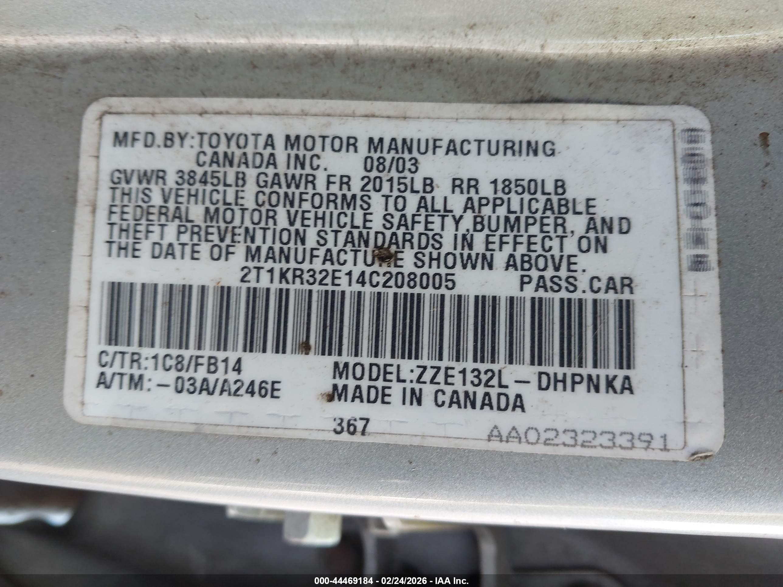 TOYOTA MATRIX image 9