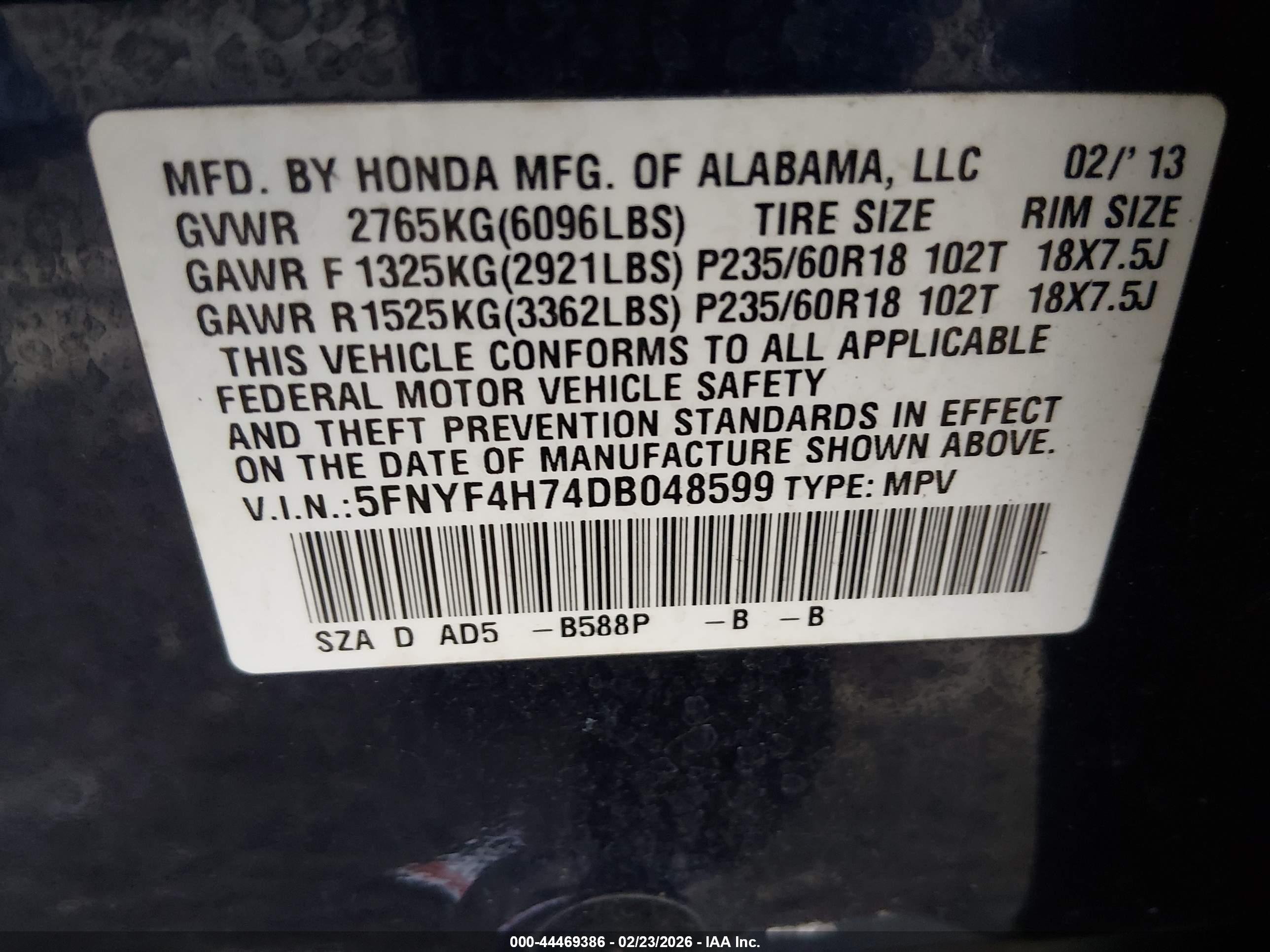 HONDA PILOT image 9