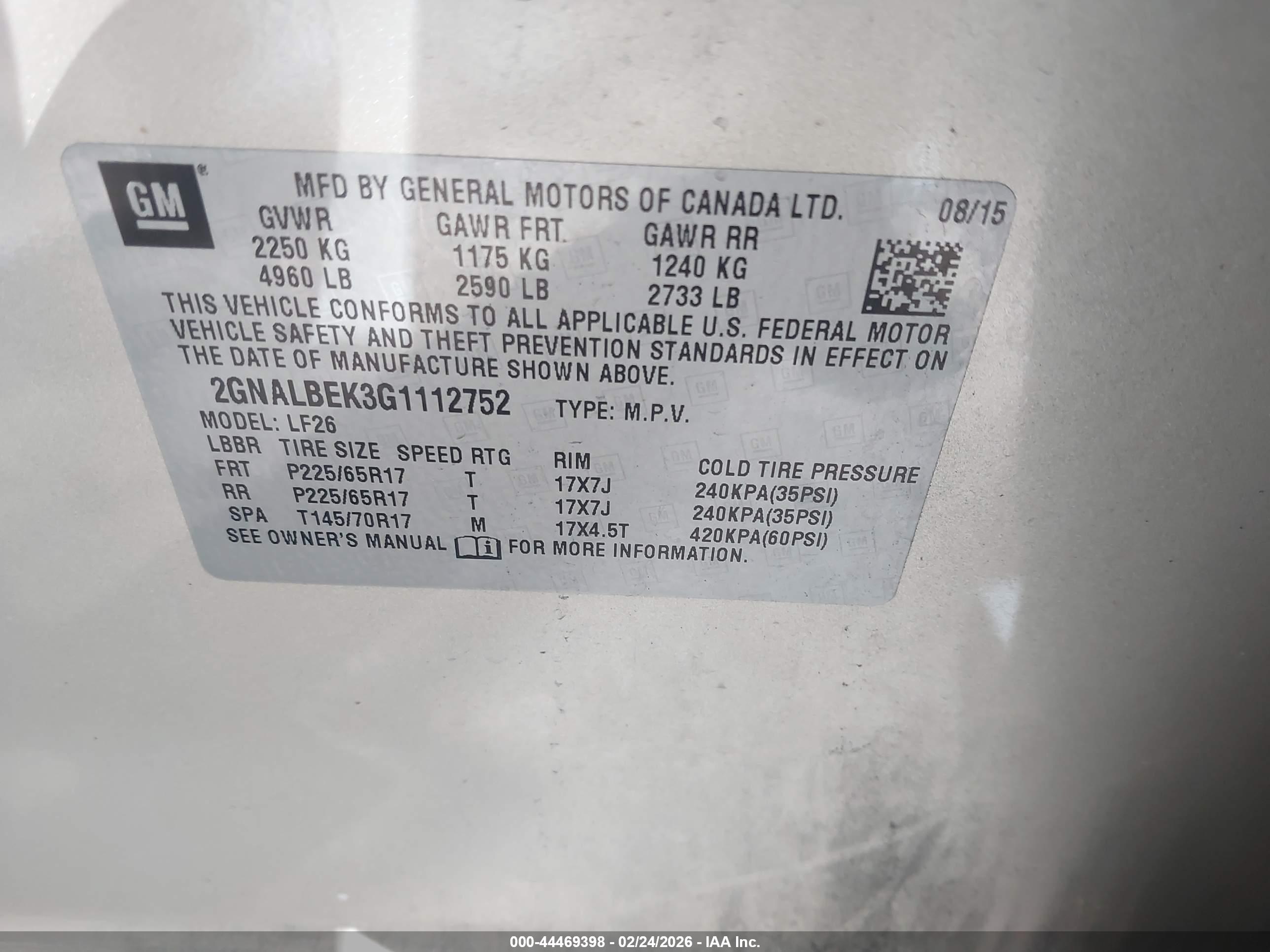 CHEVROLET EQUINOX image 9